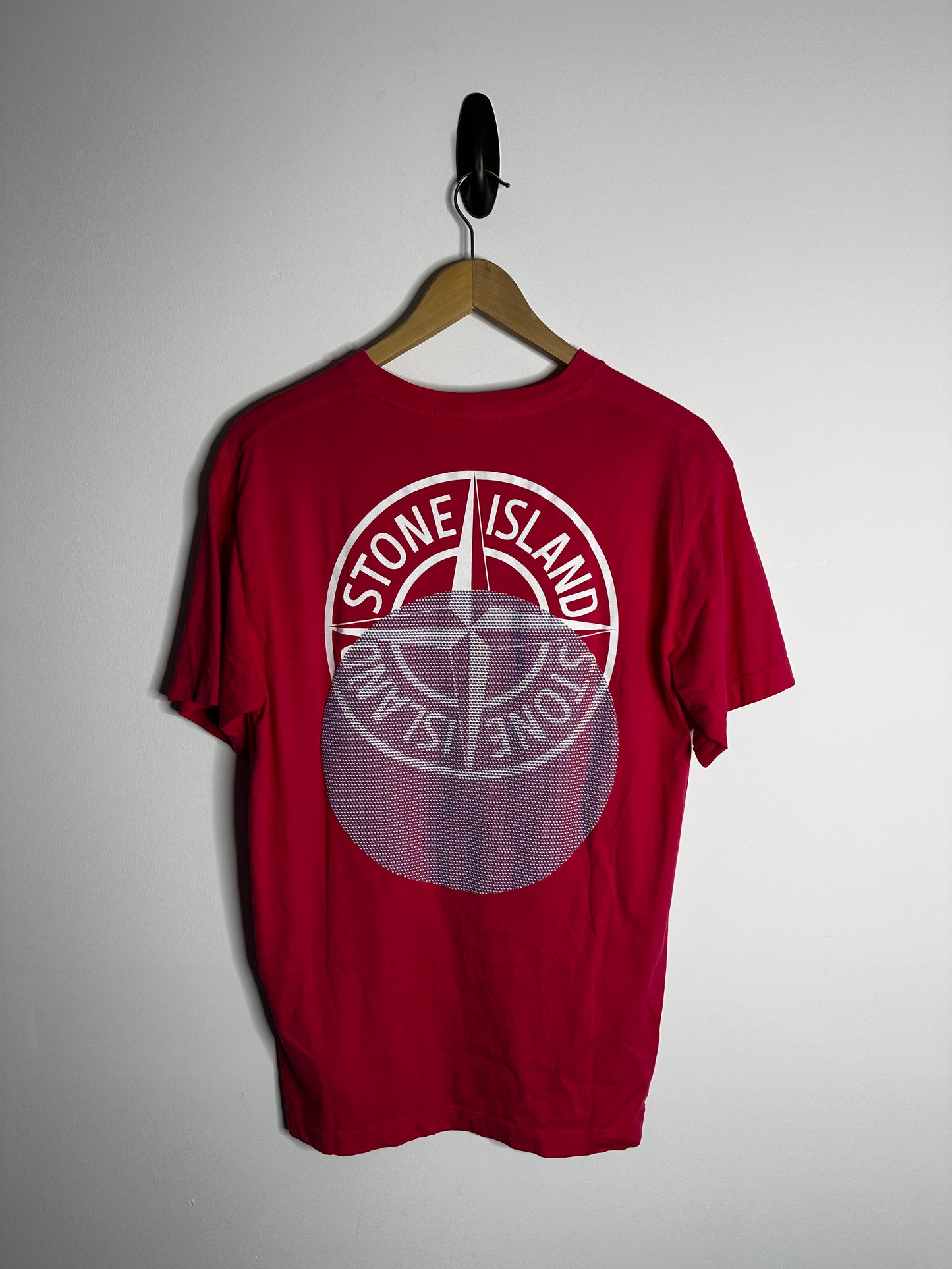 Stone Island Pink Graphic Print T - Shirt - Medium