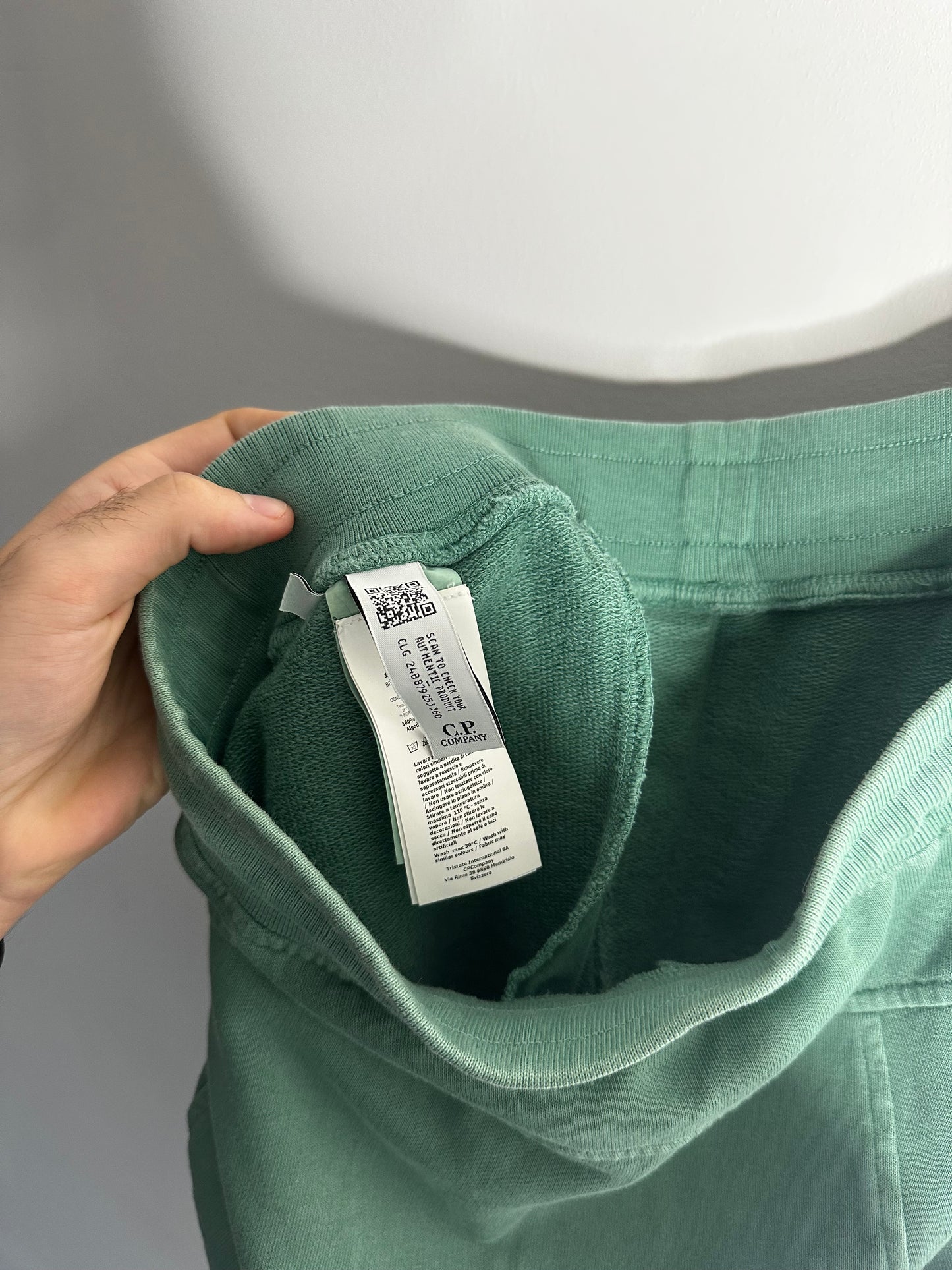 C.P. Company Green Resist Dyed Cotton Fleece Shorts