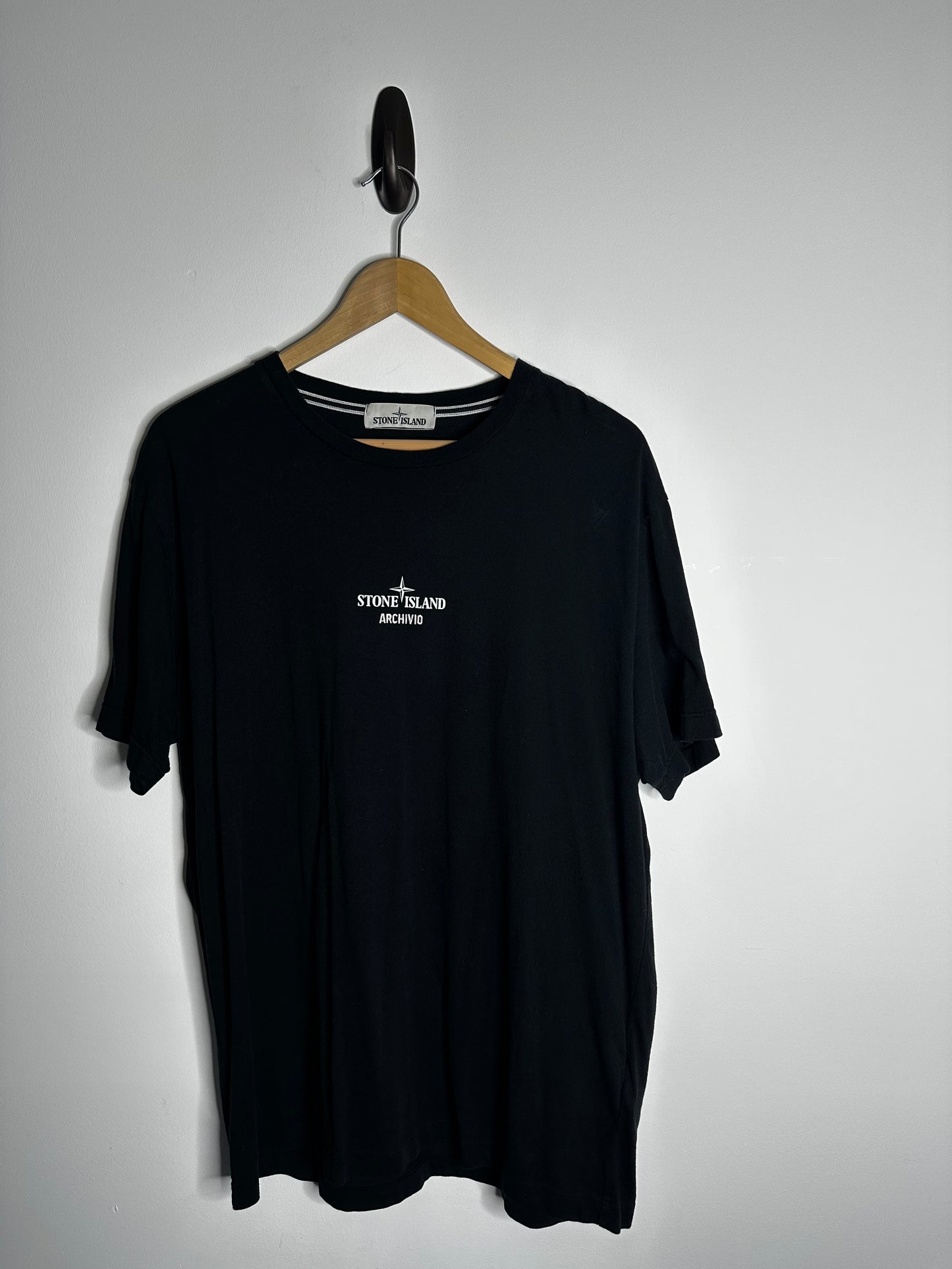 Stone Island Black Archivio Monobava T - Shirt - Extra Large