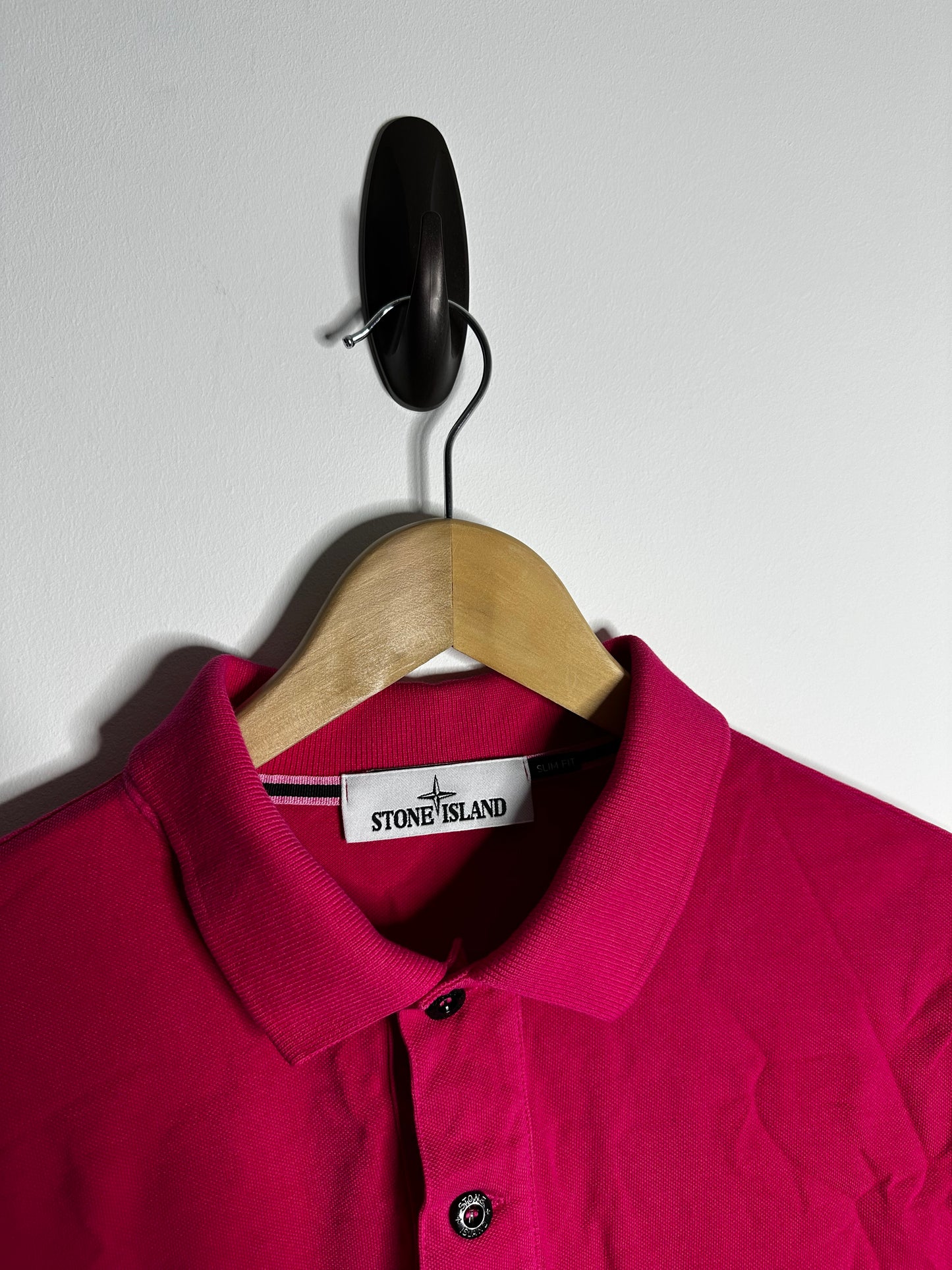 Stone Island Pink Polo Shirt - Large