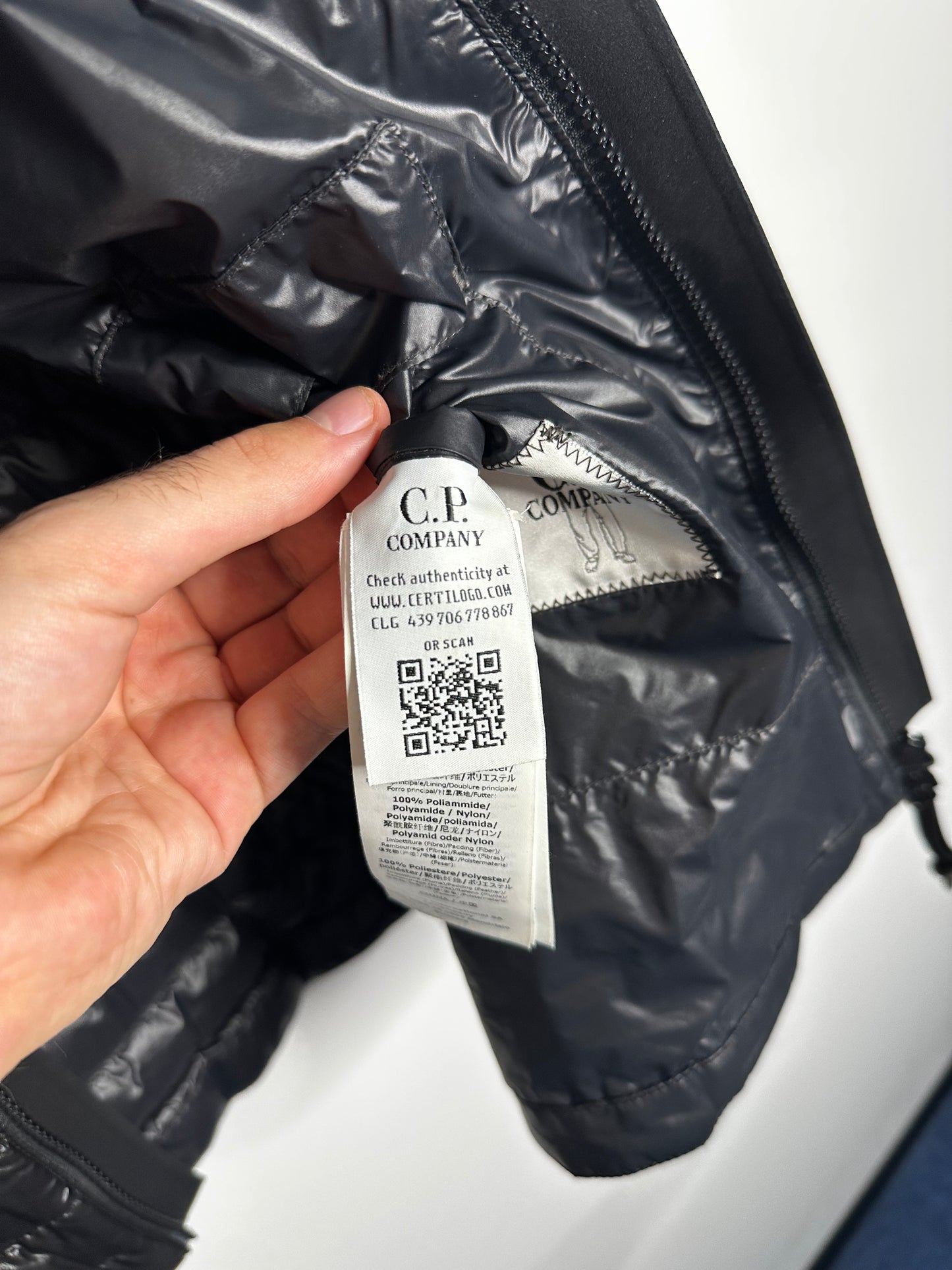 C.P. Company Black D.D. Shell Jacket - Large