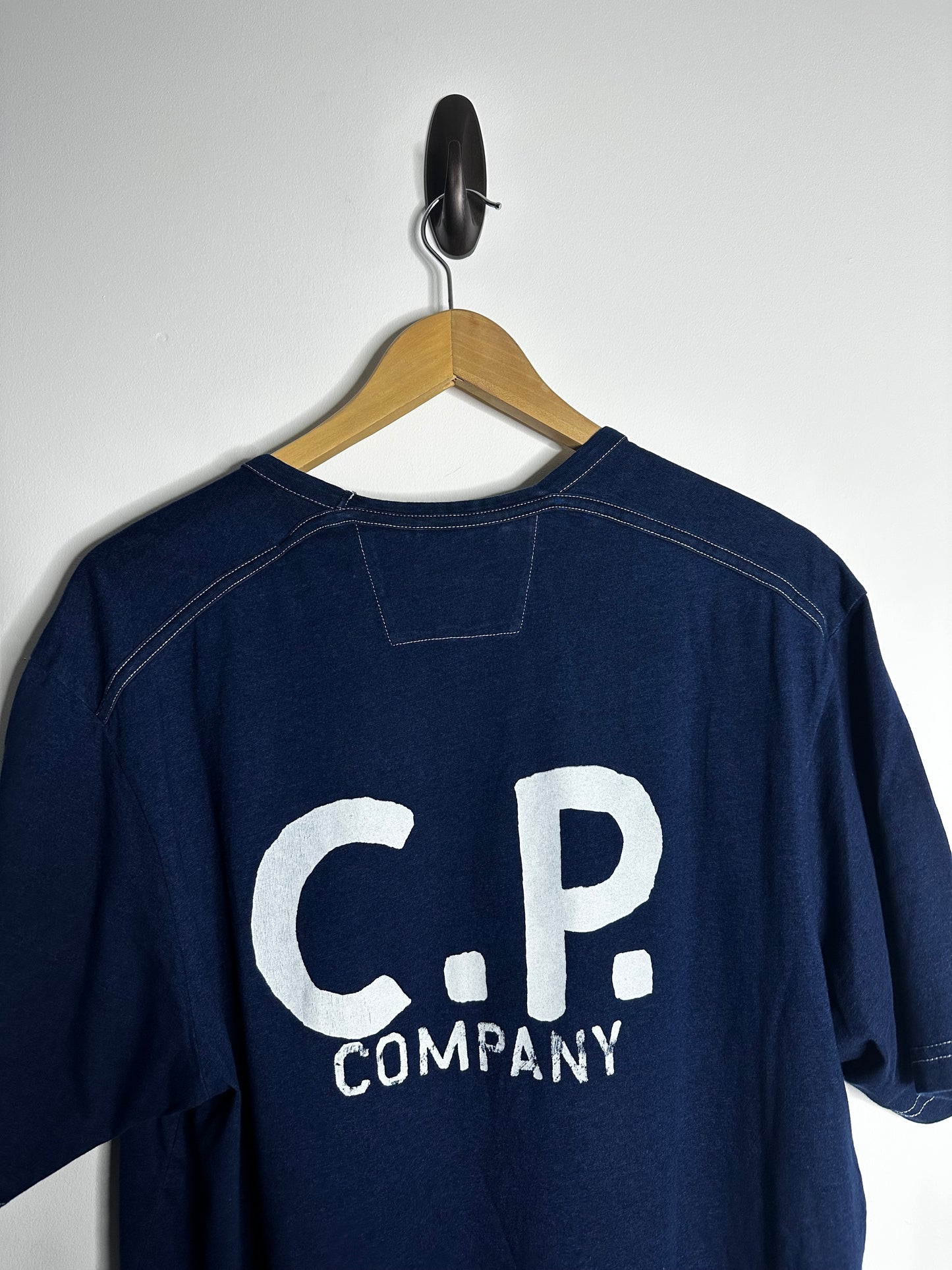 C.P. Company Denim Blue Sailor Print T - Shirt - Large