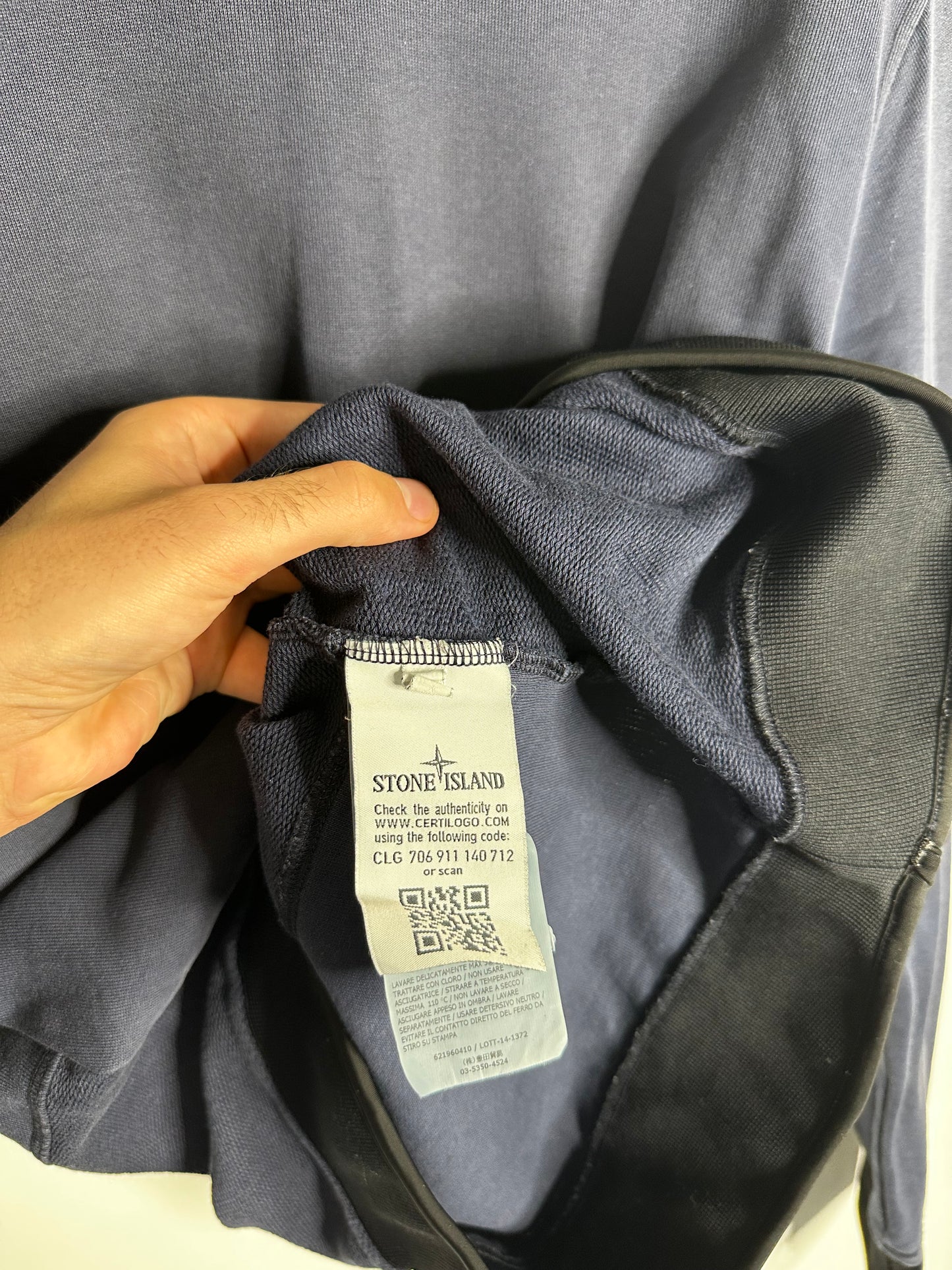 Stone Island Navy Shadow Project Sweatshirt - Small