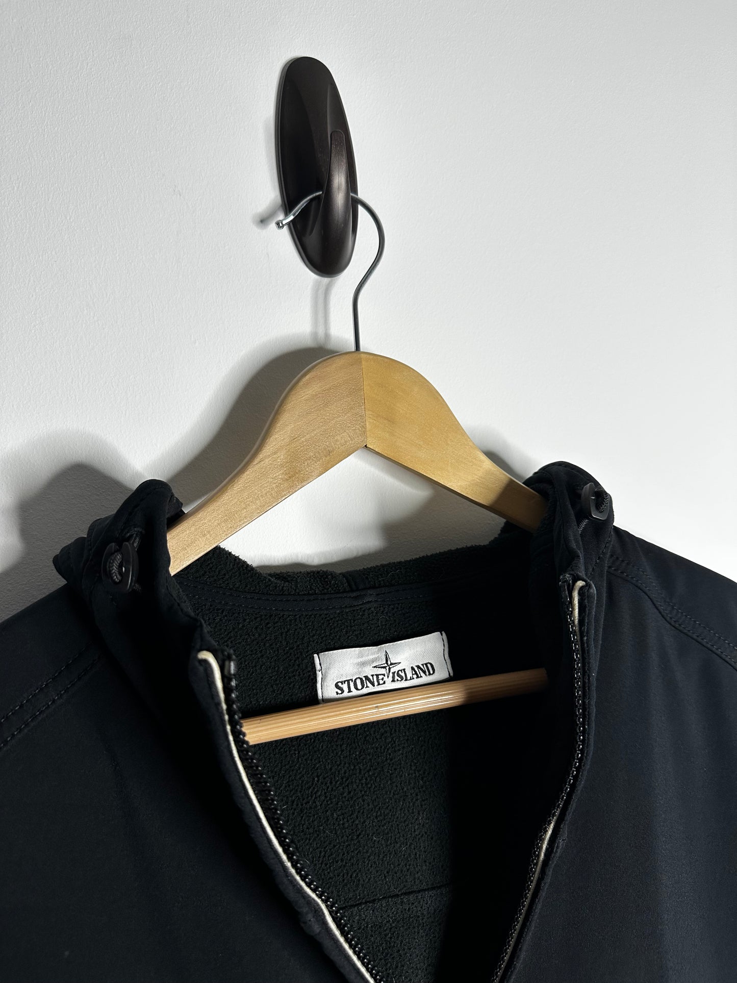 Stone Island Black Soft Shell - R Jacket - Extra Large