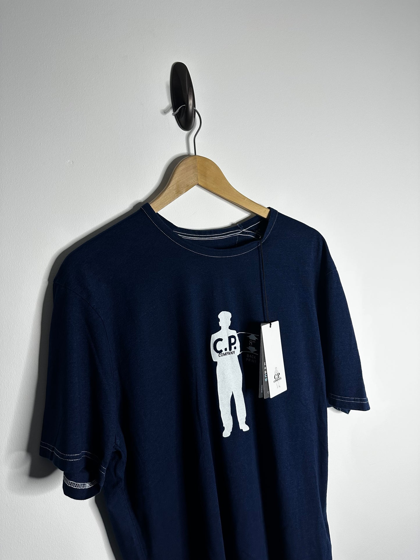 C.P. Company Denim Blue Sailor Print T - Shirt - Large
