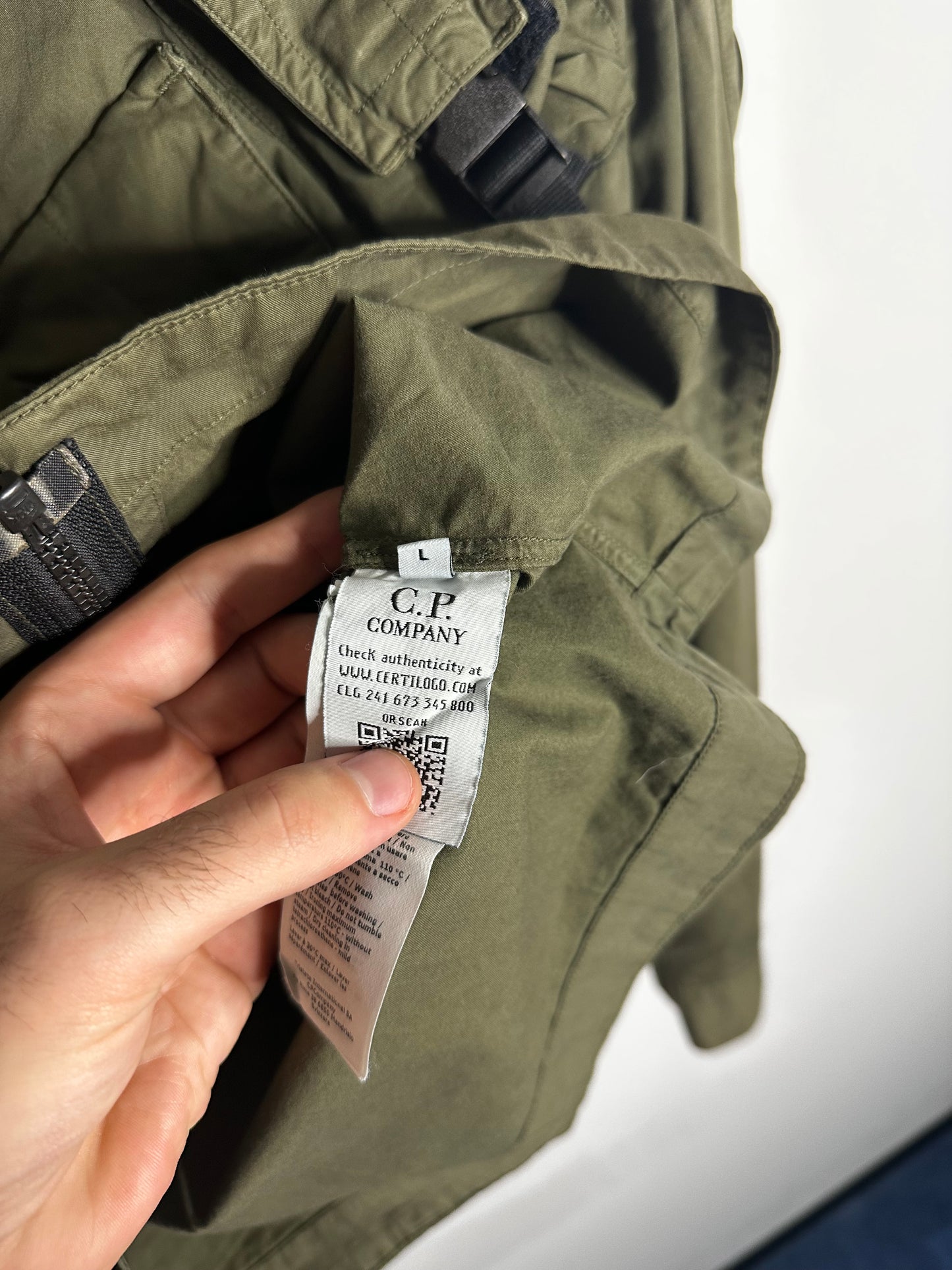 C.P. Company Khaki Utility Overshirt - Large