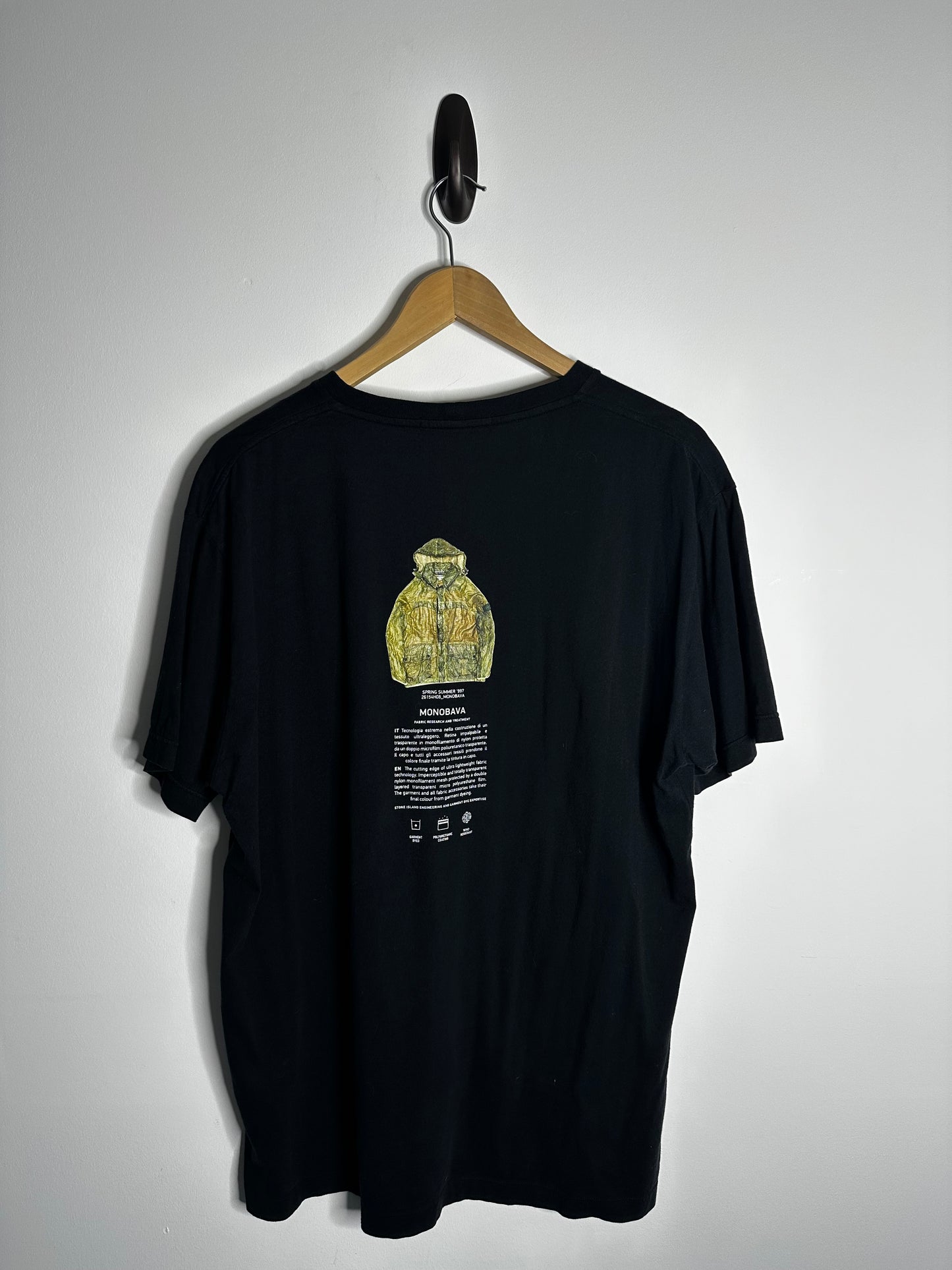 Stone Island Black Archivio Monobava T - Shirt - Extra Large