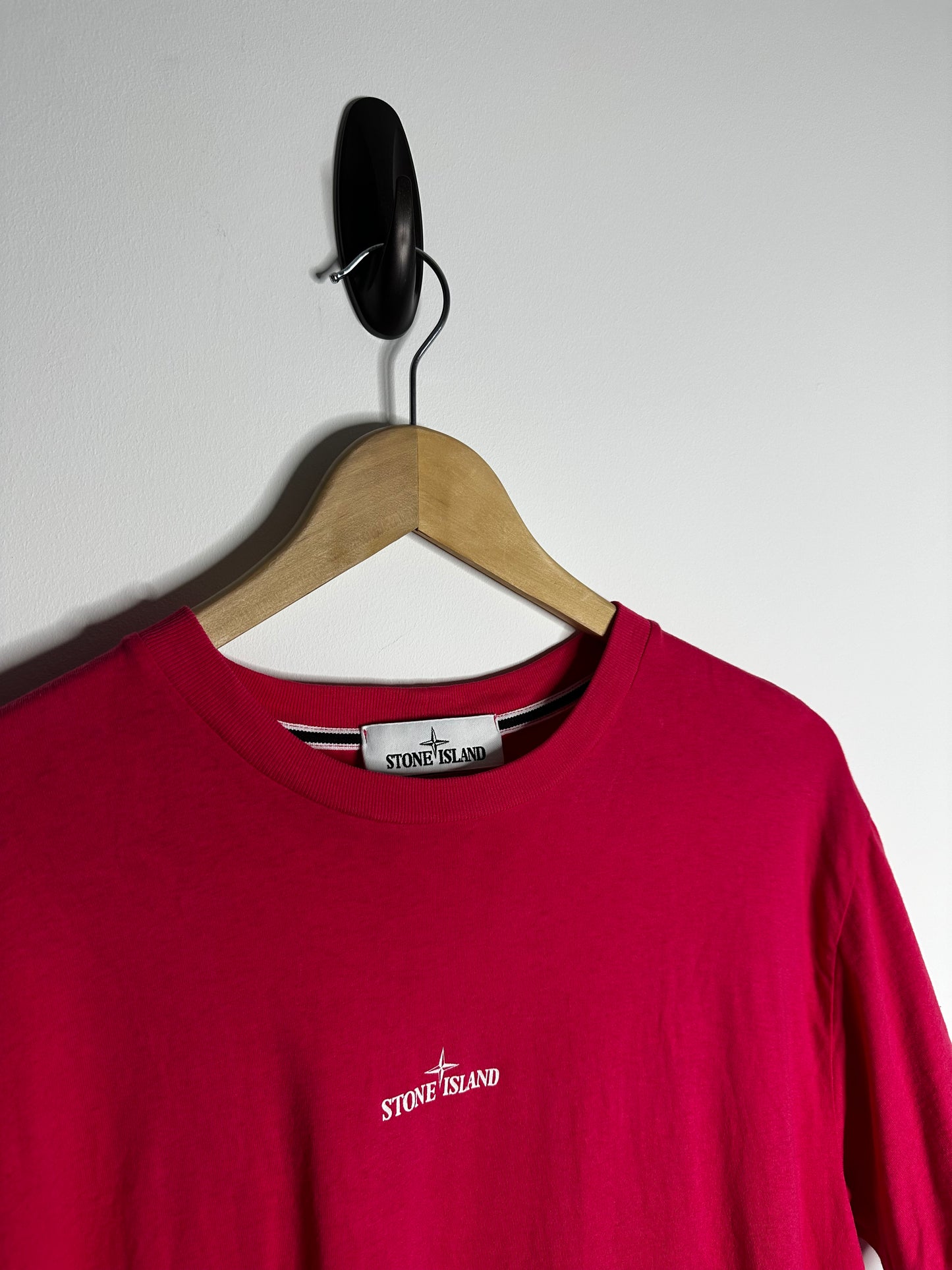 Stone Island Pink Graphic Print T - Shirt - Medium