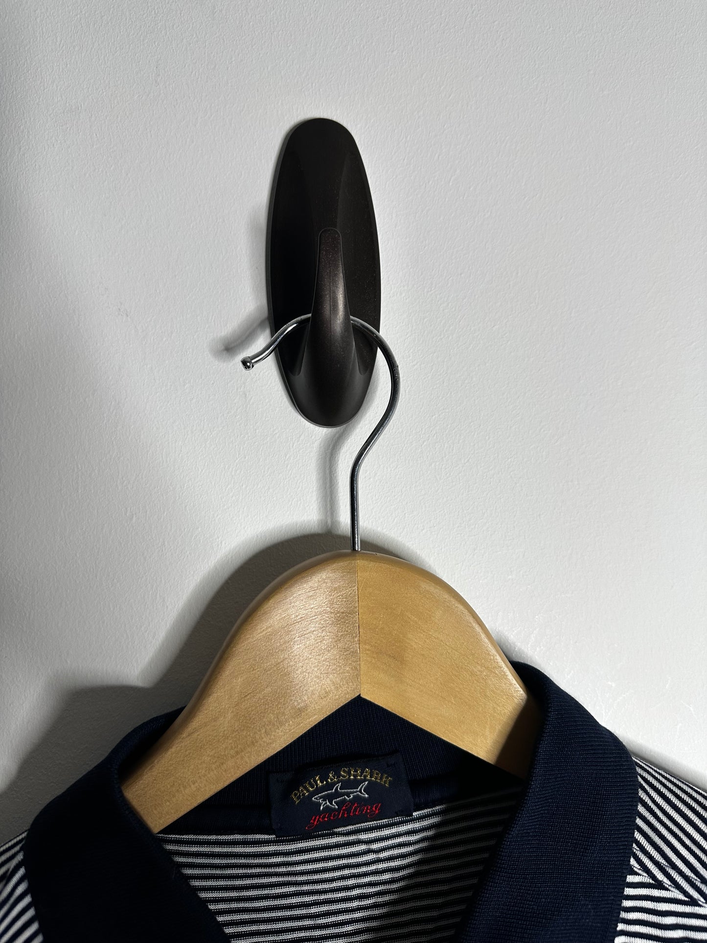 Paul & Shark Navy & White Striped Polo Shirt - Extra Large