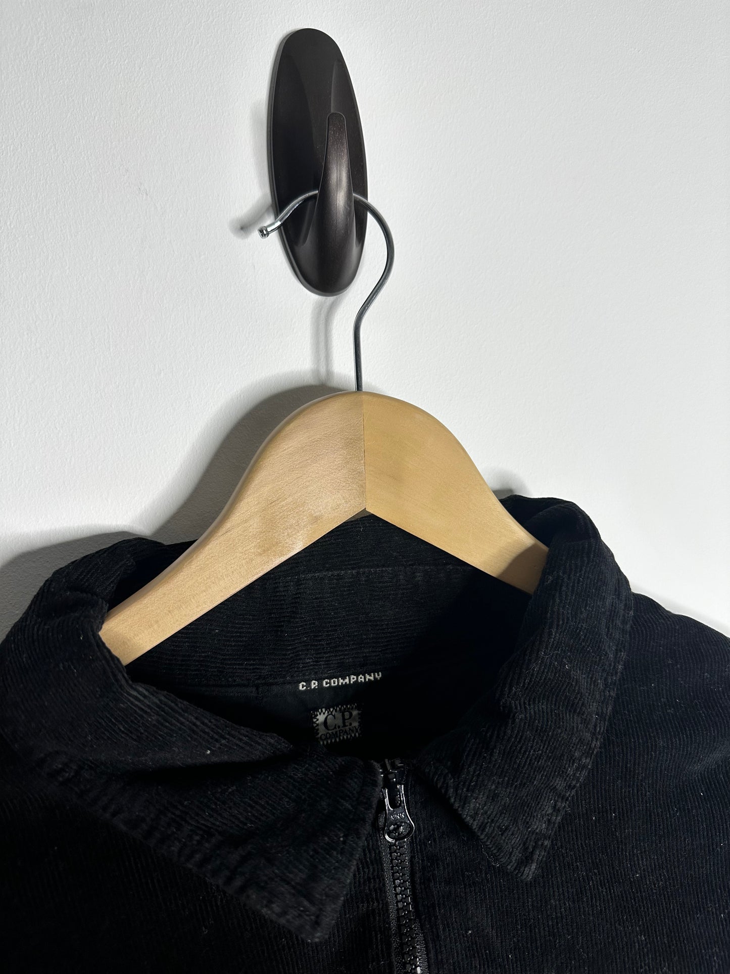 C.P. Company Black Corduroy Smock Overshirt - Extra Large