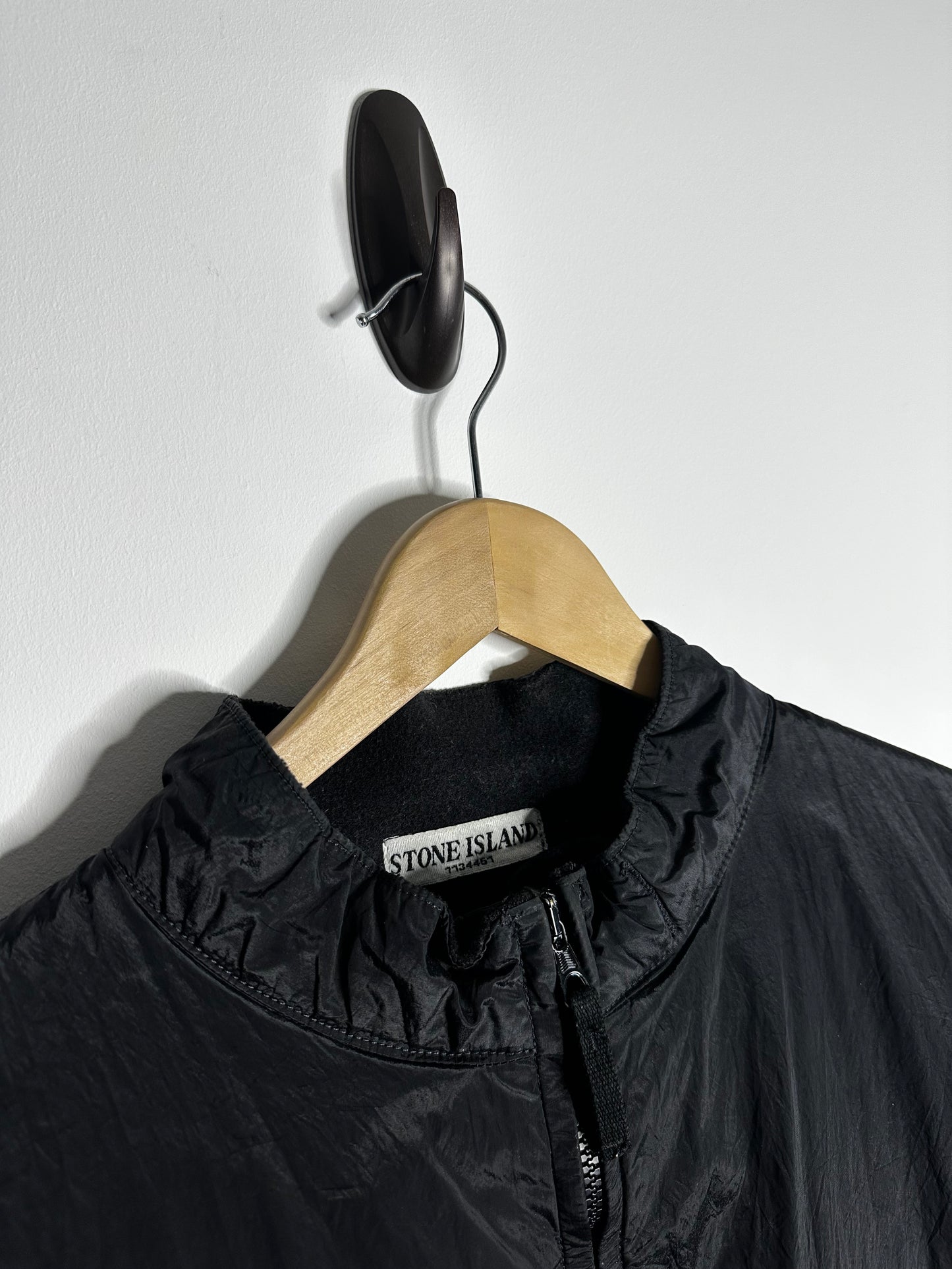 Stone Island Vintage SS07 Black Nylon Metal Quilted Bomber Jacket - XXL