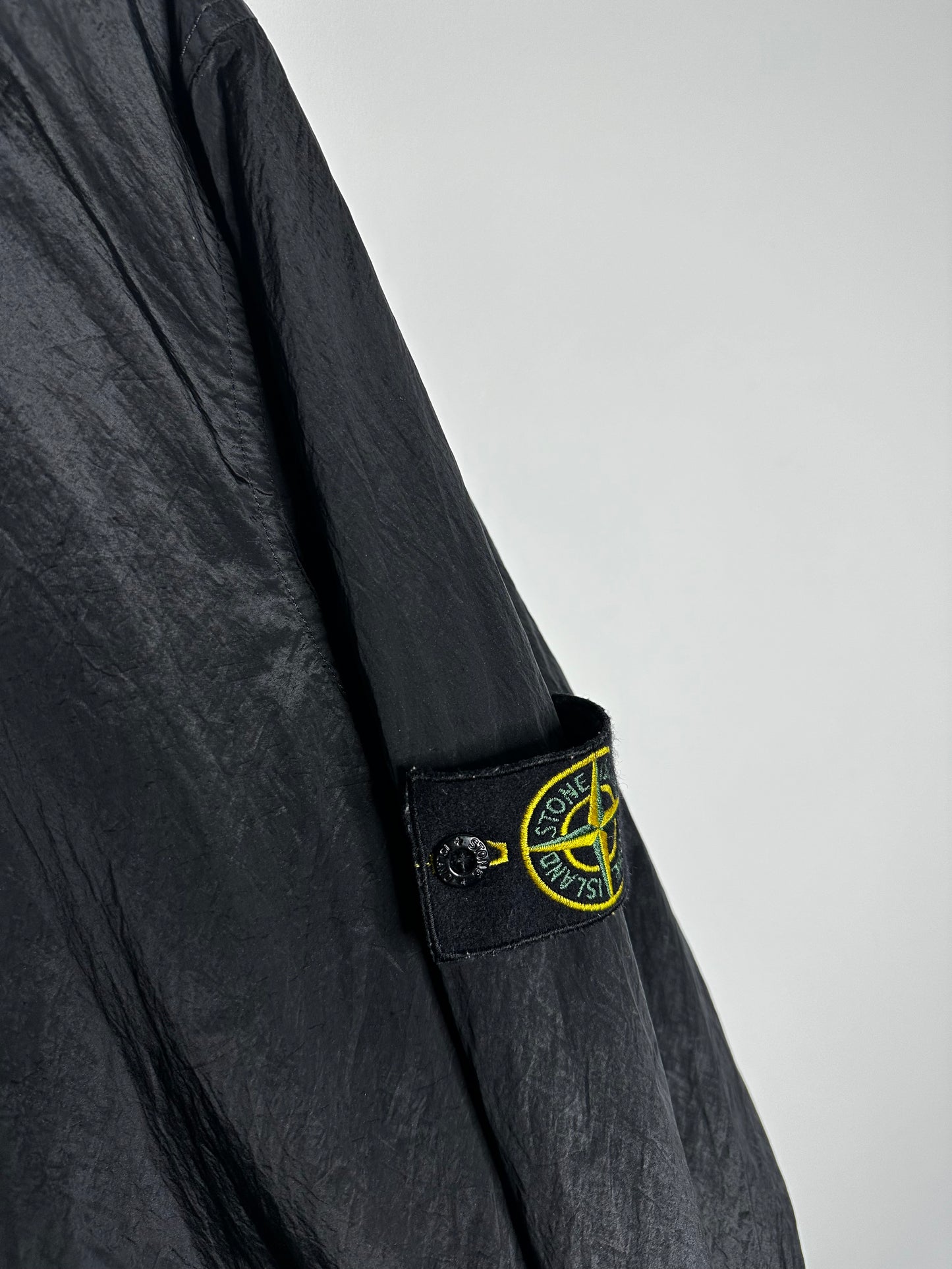 Stone Island Vintage SS07 Black Nylon Metal Quilted Bomber Jacket - XXL