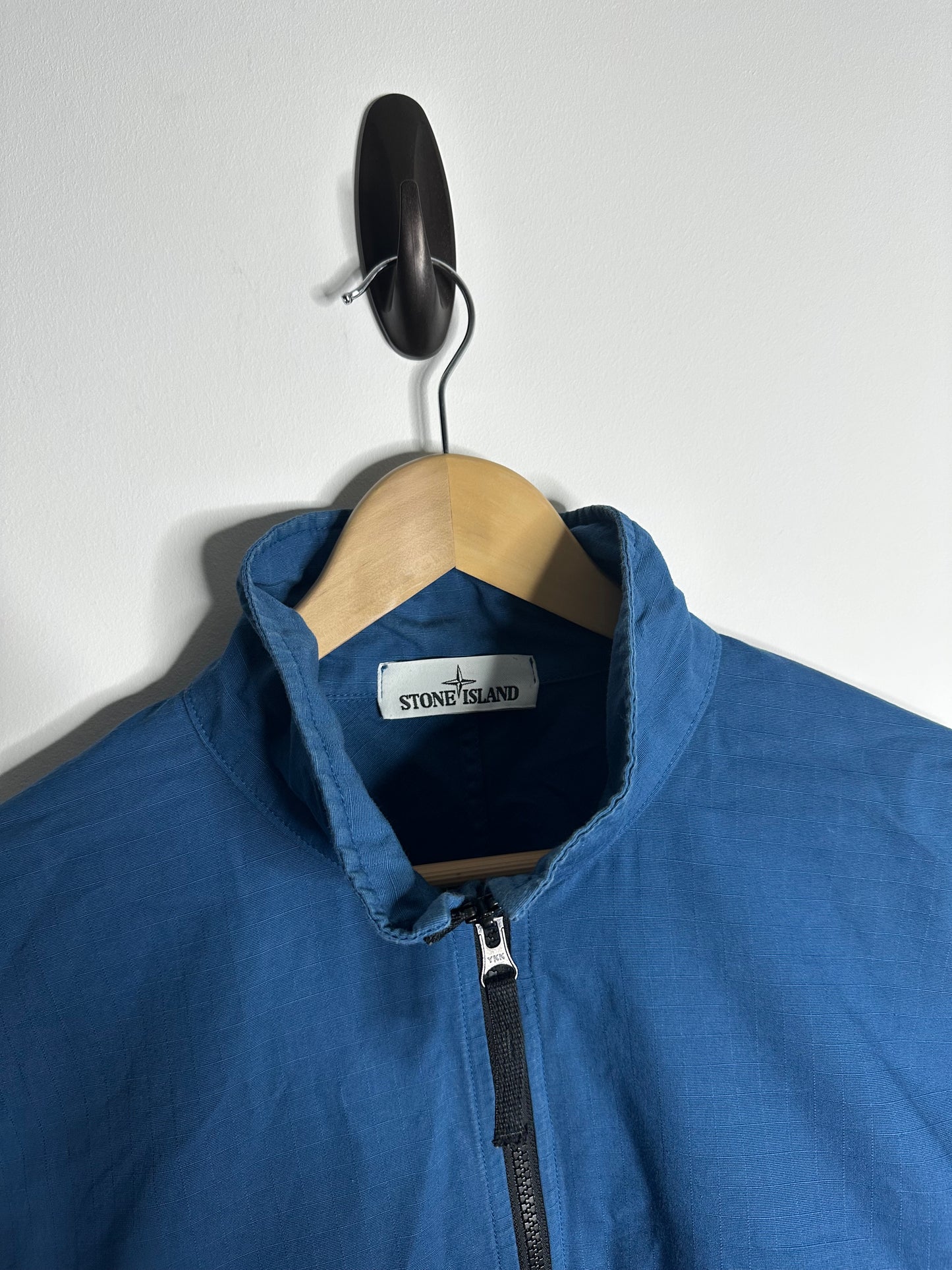 Stone Island Blue Ripstop Pullover Smock - Extra Large