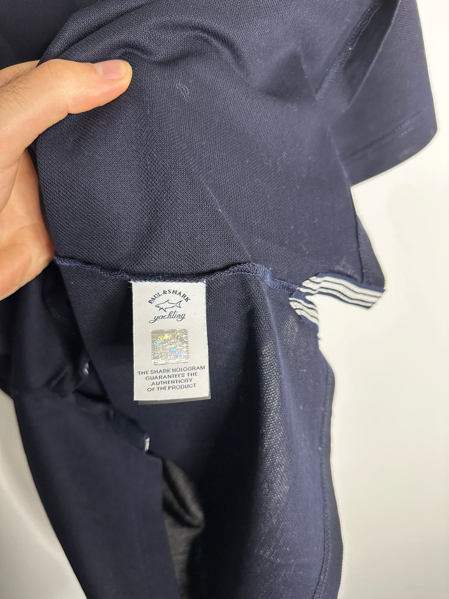 Paul & Shark Navy Patch Logo T - Shirt - XXL