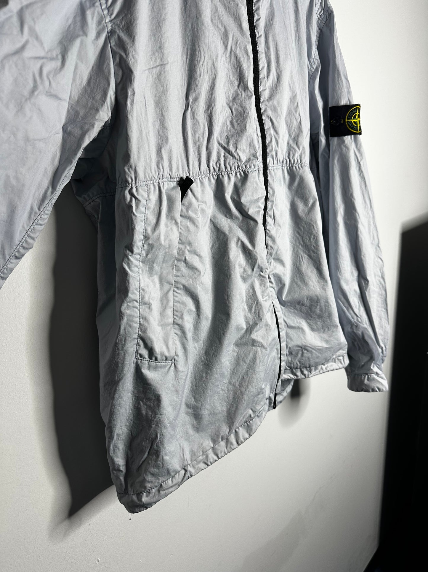 Stone Island Blue Membrana 3L TC Hooded Jacket - Large