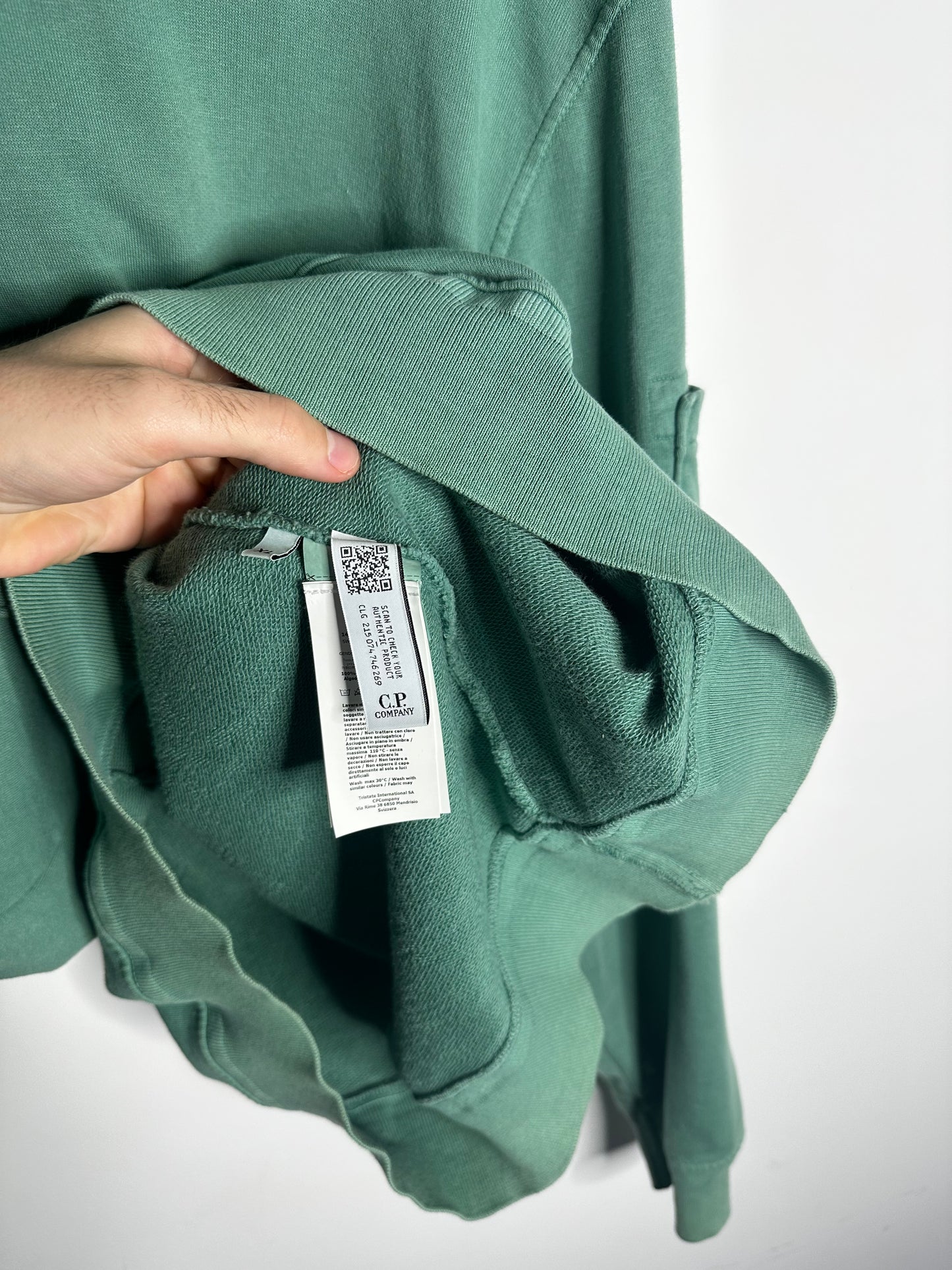 C.P. Company Green Resist Dyed Hoodie - Extra Large