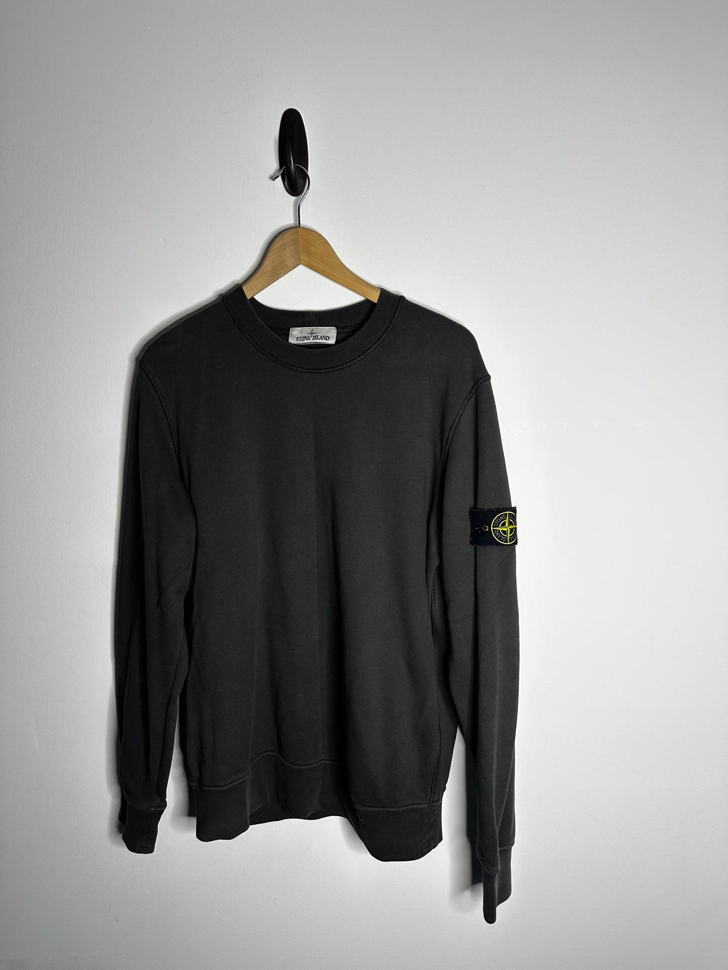 Stone Island Grey Crewneck Sweatshirt - Large
