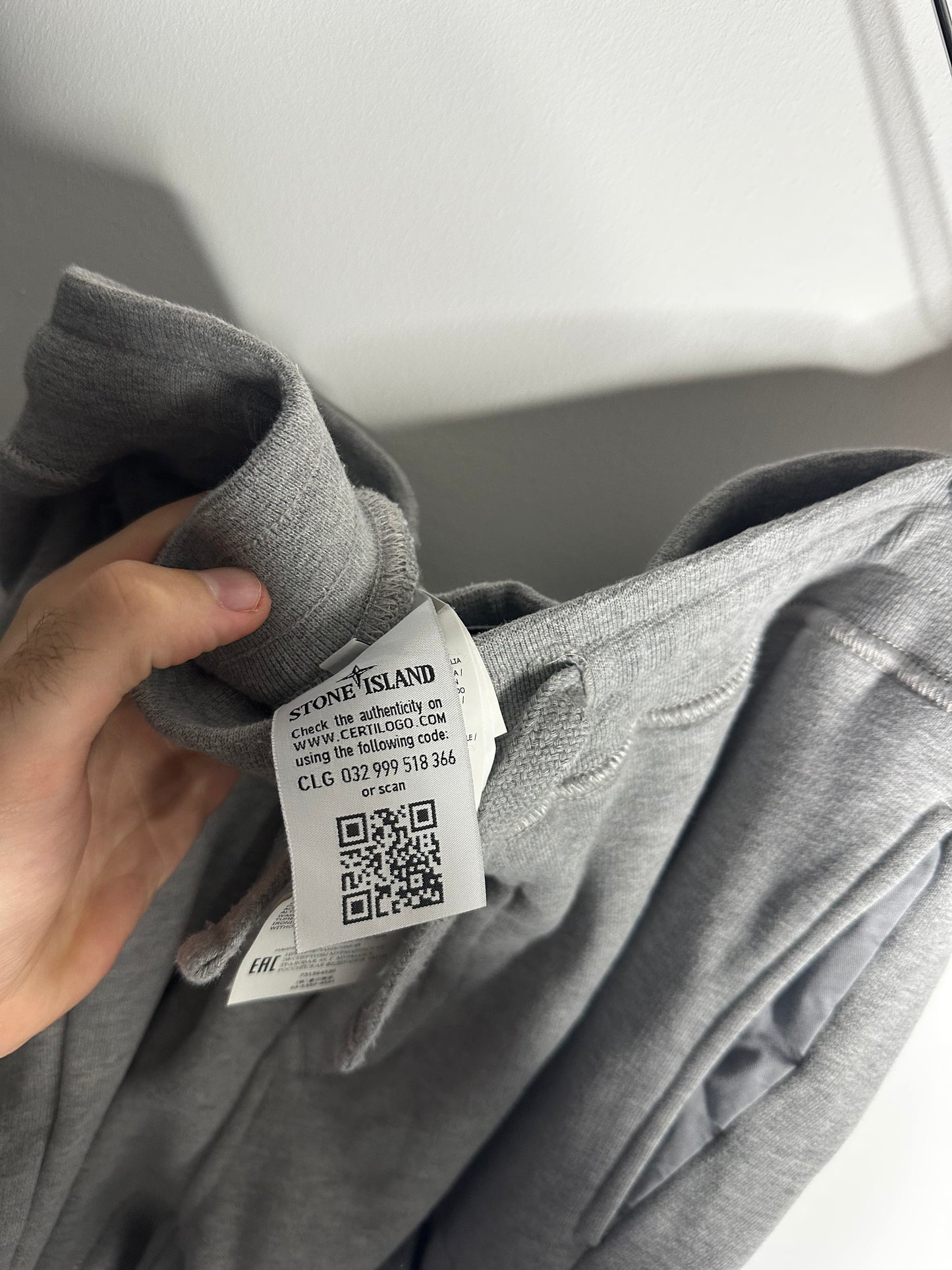 Stone Island Grey Full Tracksuit Zip Hoodie & Tracksuit Bottoms - Medium