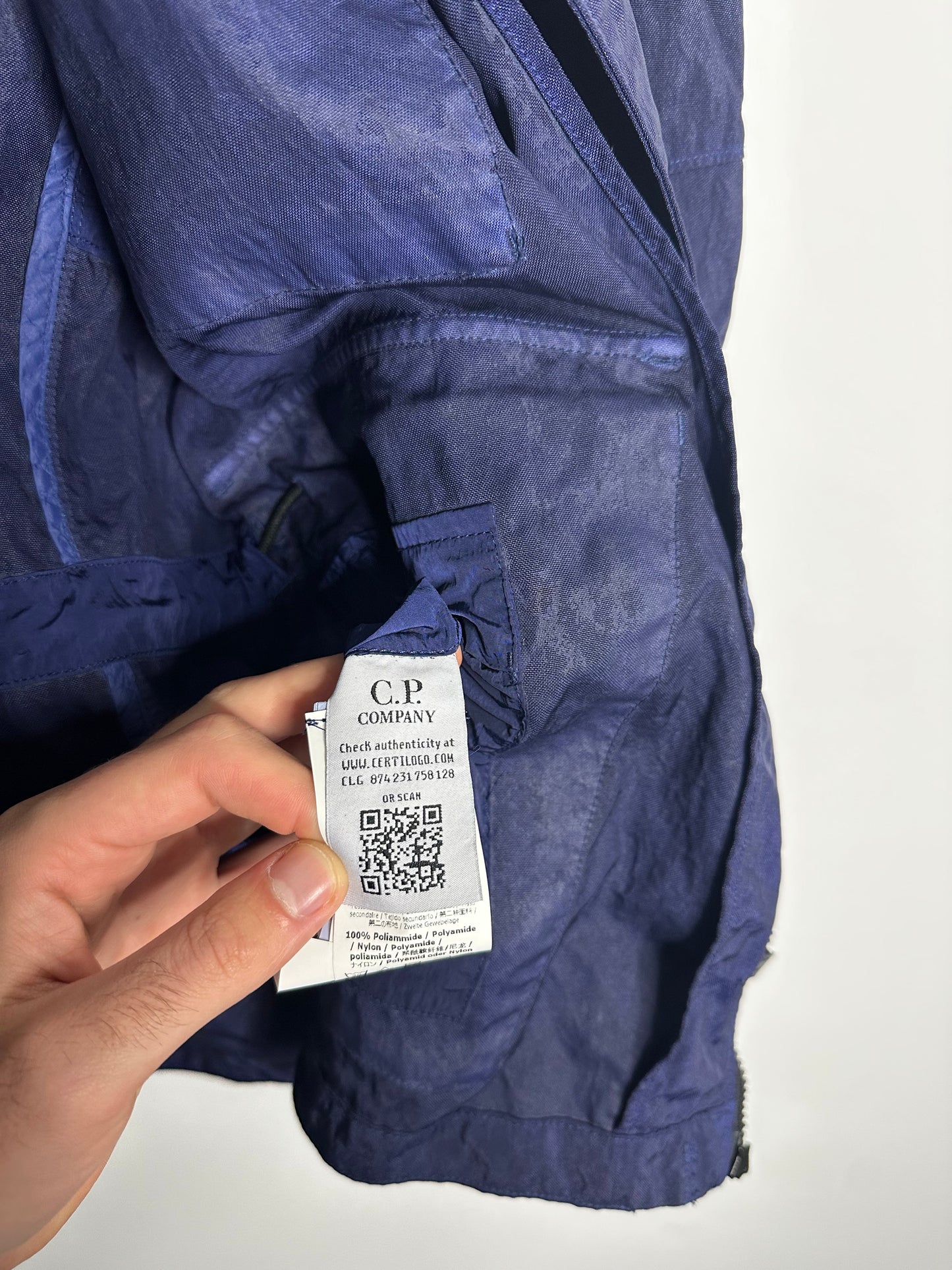 C.P. Company Navy Quartz La Mille Goggle Jacket - Extra Large