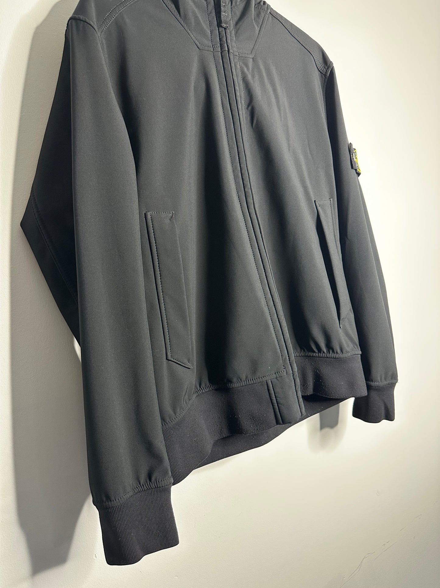 Stone Island Black Soft Shell - R Jacket - Extra Large