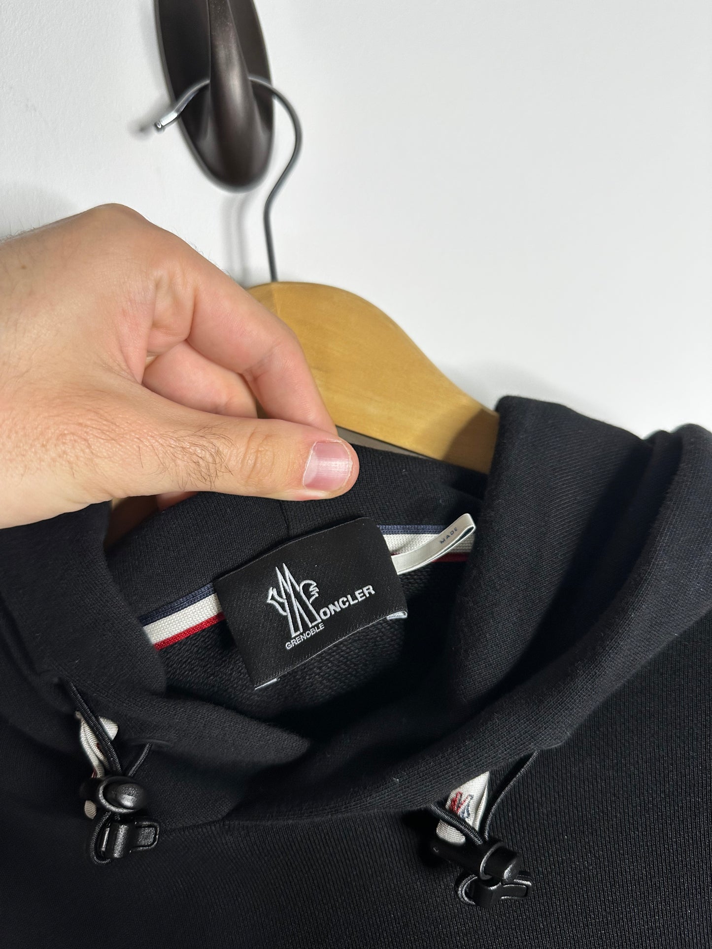 Moncler Grenoble Black Pullover Hoodie - Medium