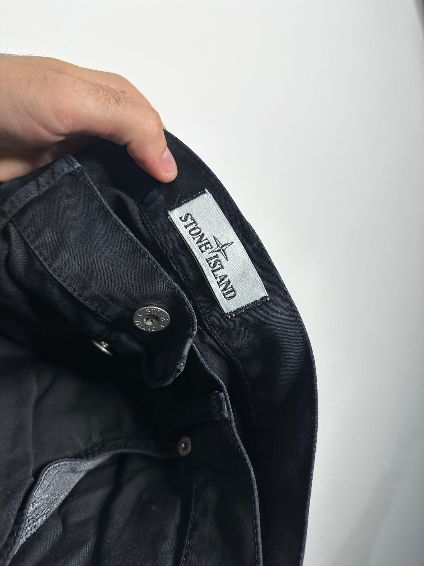 Stone Island Black Chino Trousers - 34 Waist / 34 Leg