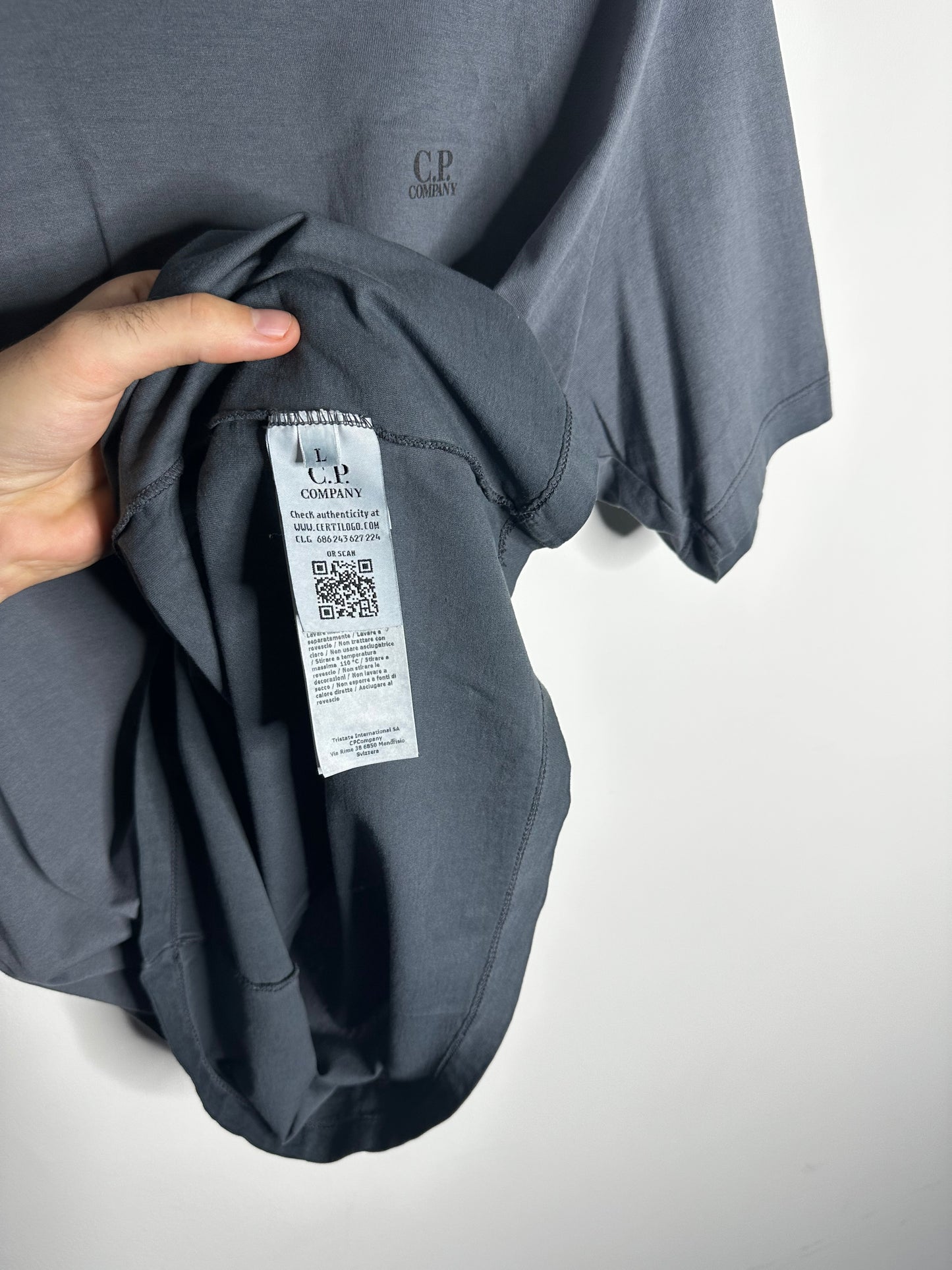 C.P. Company Grey Recolour T - Shirt - Large