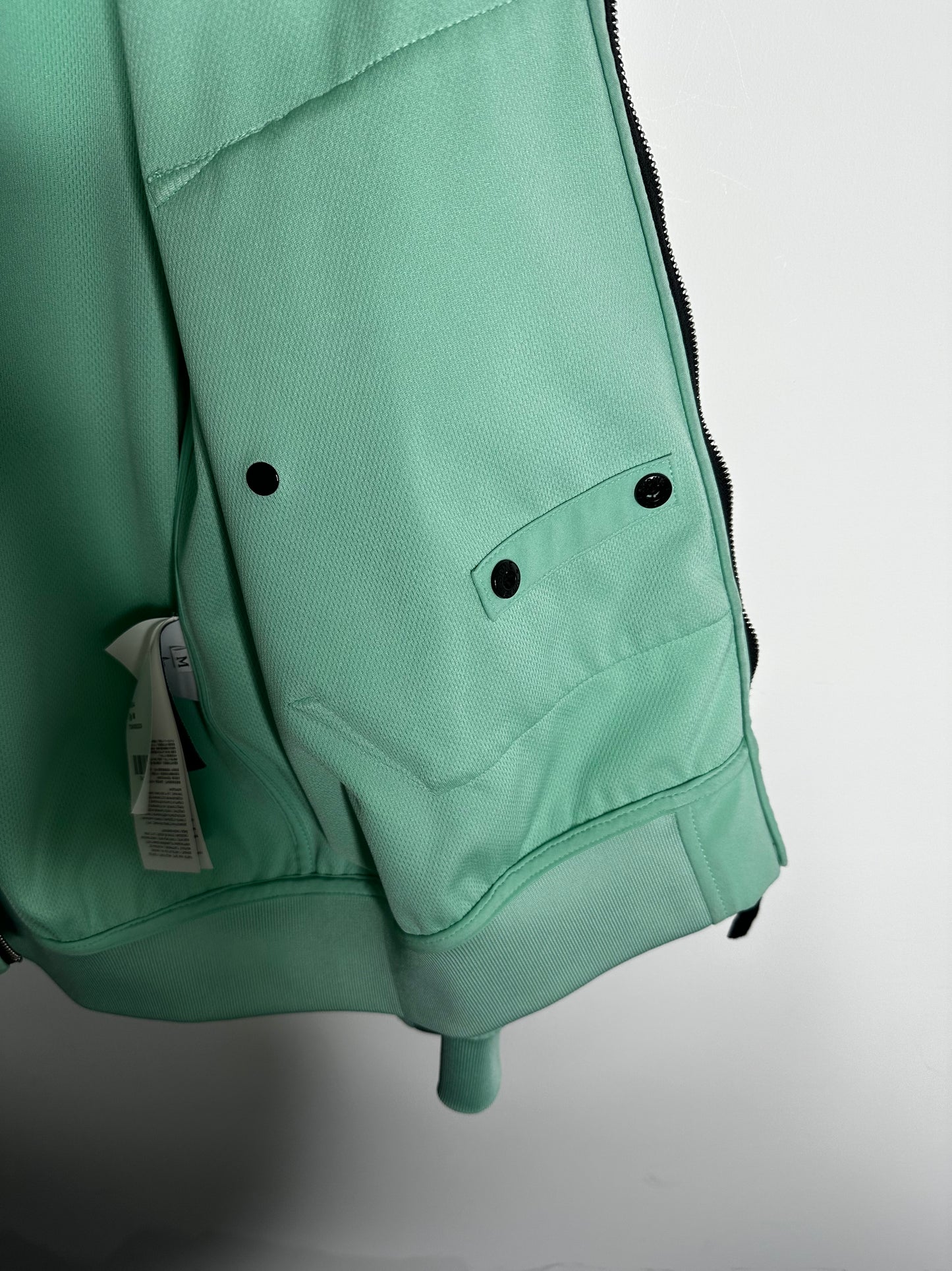 Stone Island Mint Green Light Soft Shell - R eDye Technloogy Hooded Jacket - Medium