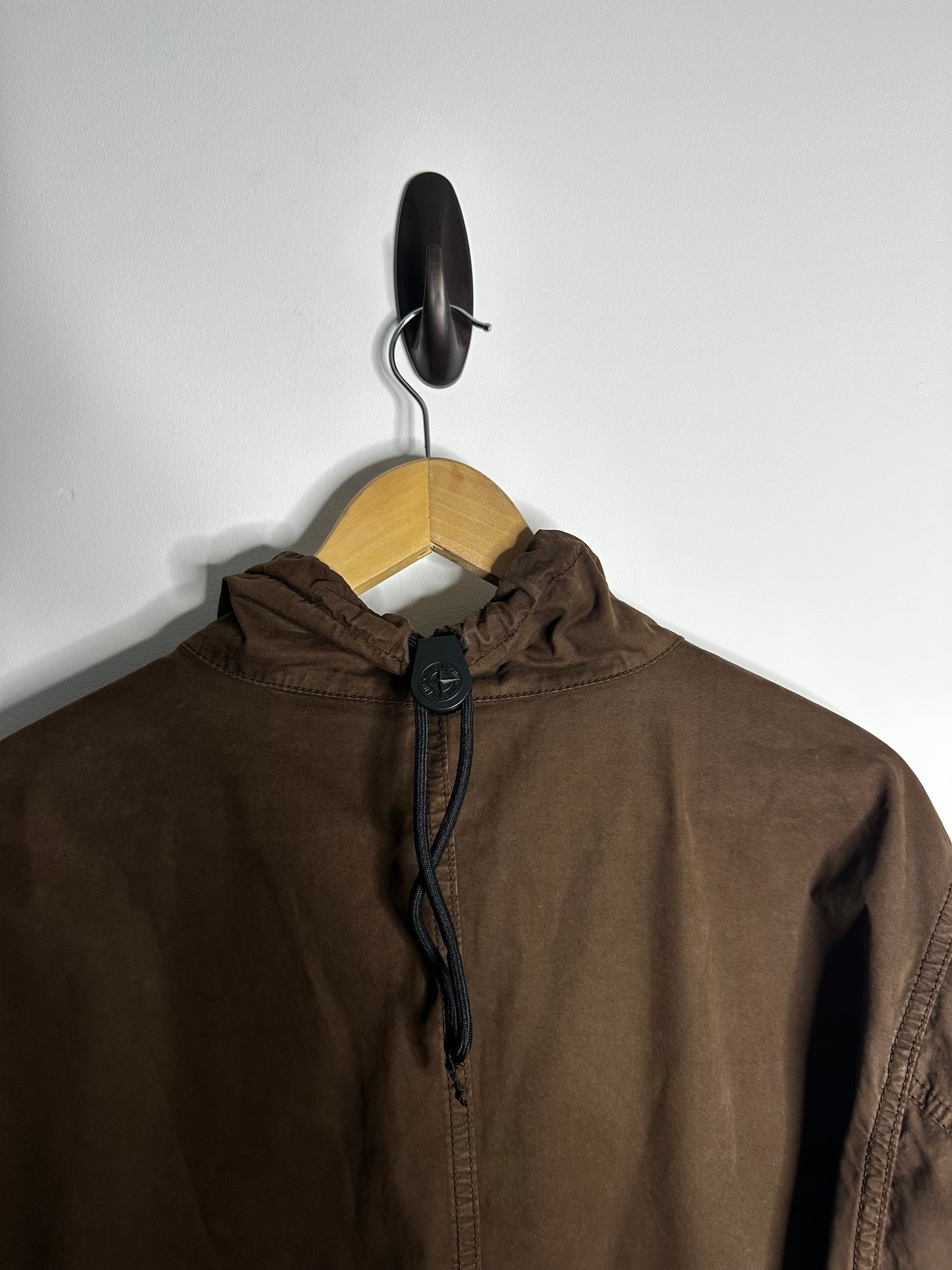 Stone Island Brown Pull Over Smock Overshirt - Large