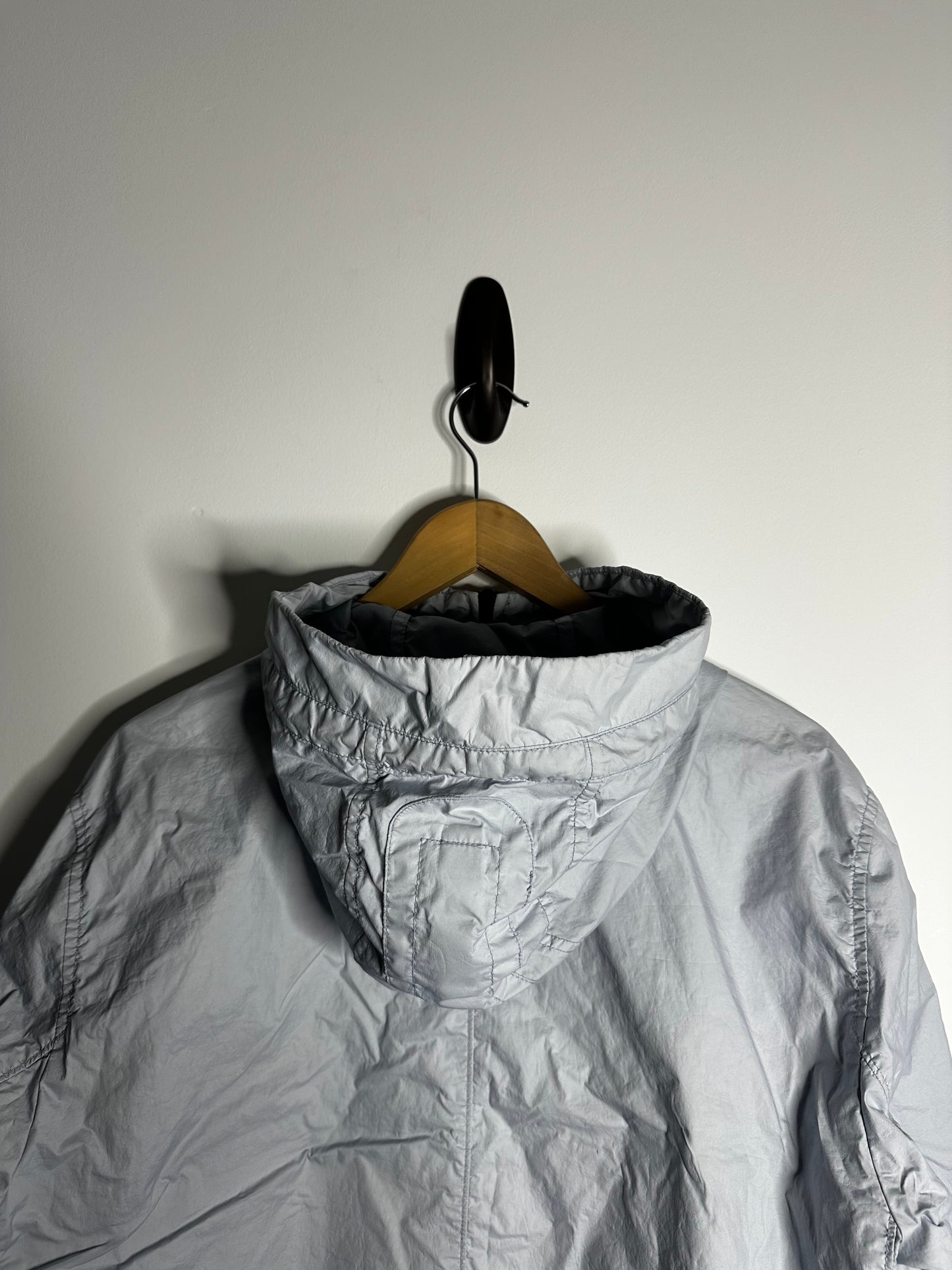 Stone Island Blue Membrana 3L TC Hooded Jacket - Large