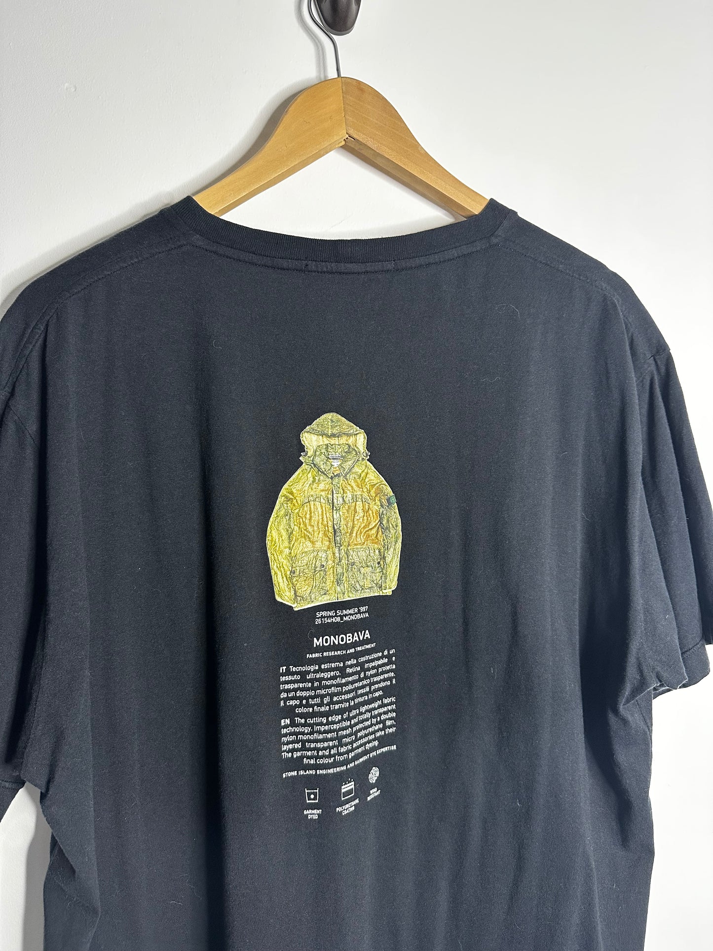 Stone Island Black Archivio Monobava T - Shirt - Extra Large