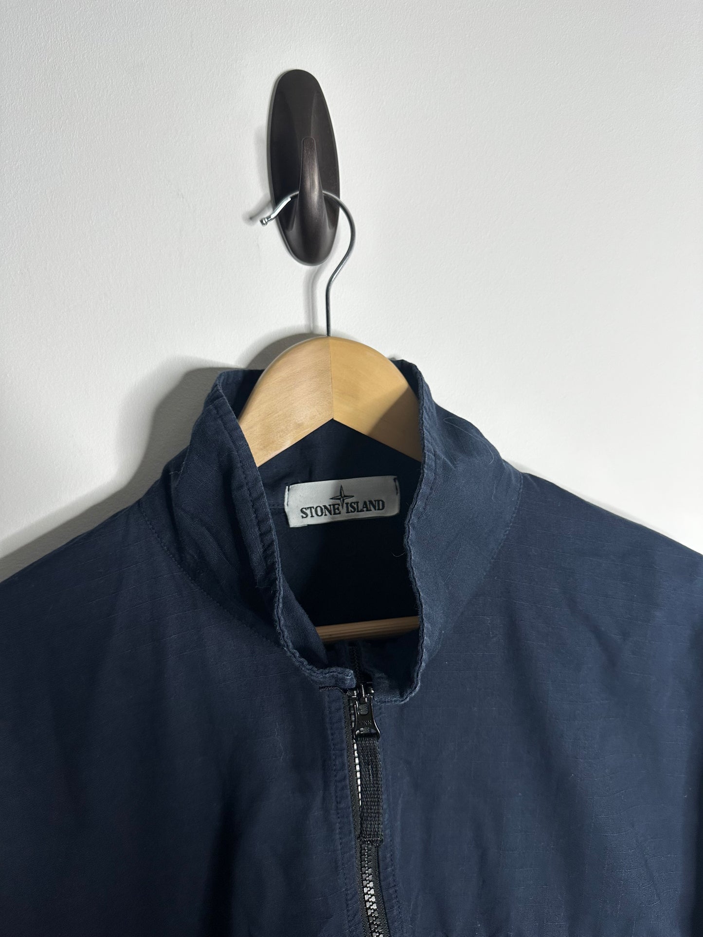 Stone Island Navy Ripstop Pullover Smock - Extra Large