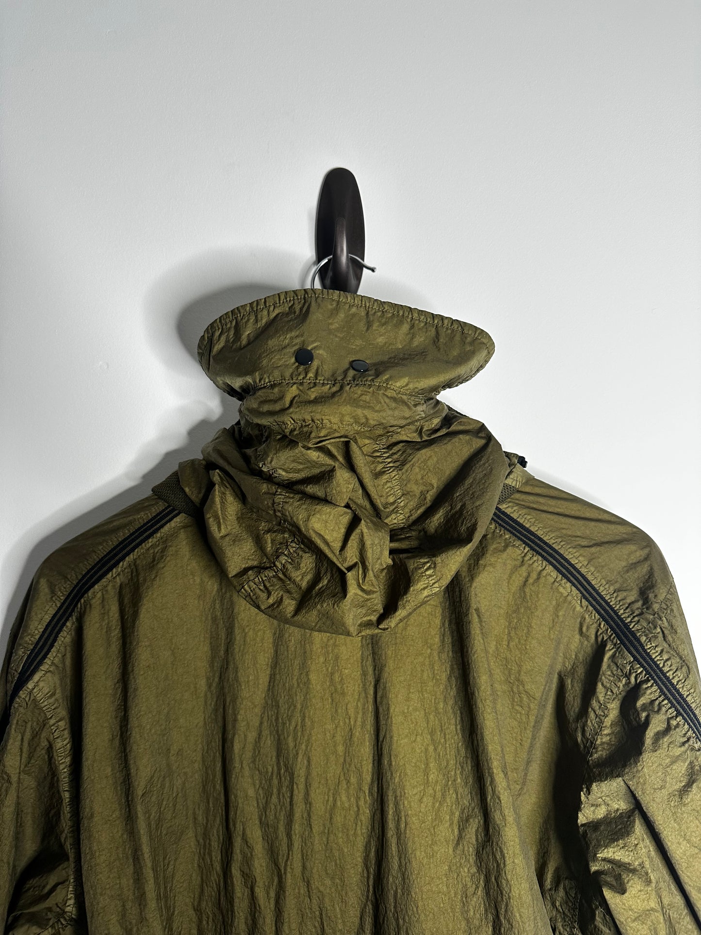C.P. Company x Adidas Originals Green Chrome Explorer Goggle Jacket - Small