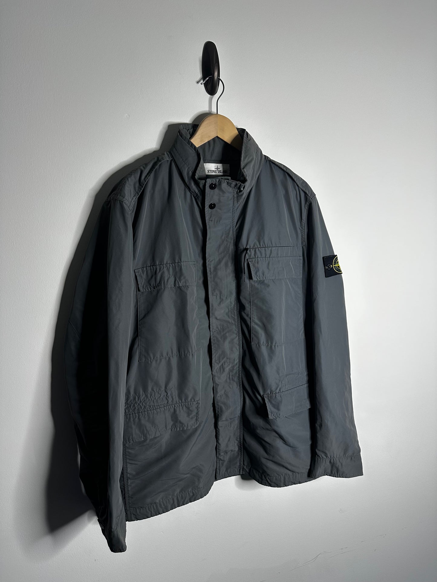 Stone Island Grey Micro Reps Field Jacket - XXL