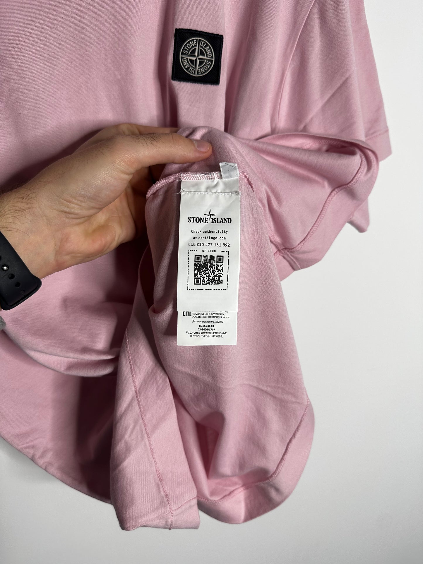 Stone Island Light Pink T - Shirt - Large