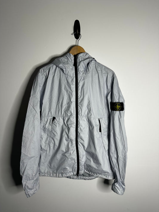 Stone Island Blue Membrana 3L TC Hooded Jacket - Large