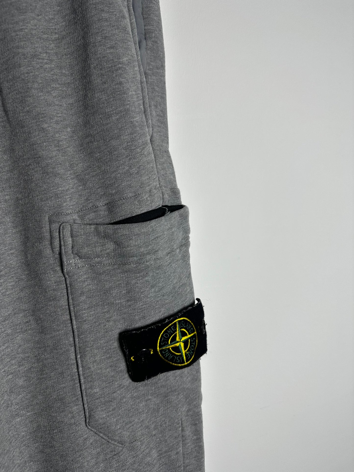 Stone Island Grey Full Tracksuit Zip Hoodie & Tracksuit Bottoms - Medium