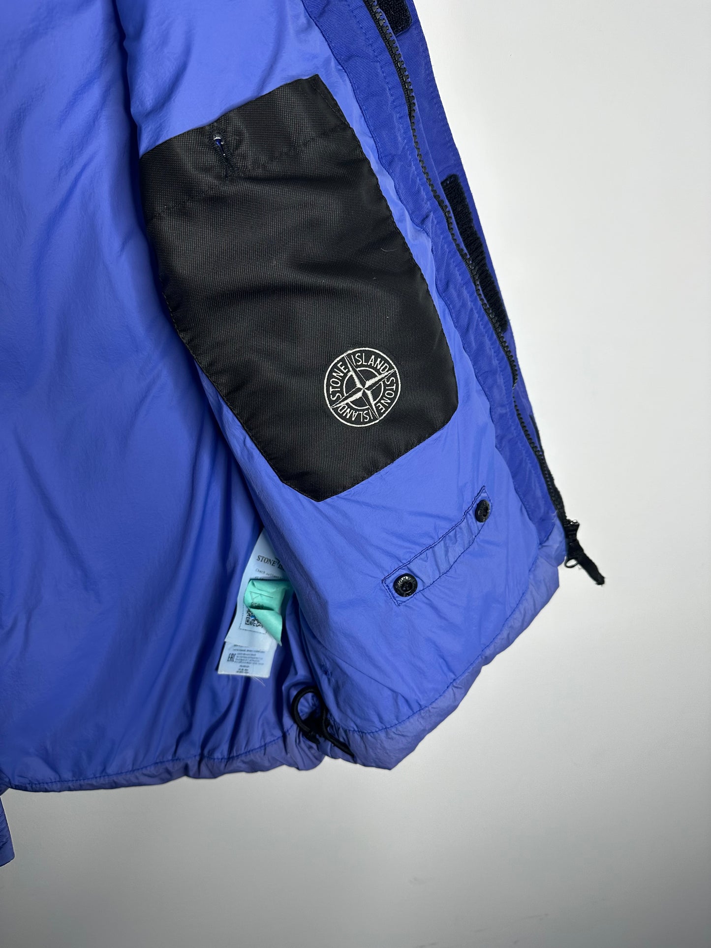 Stone Island Blue Garment Dyed Crinkle Reps NY Down Gilet - Medium