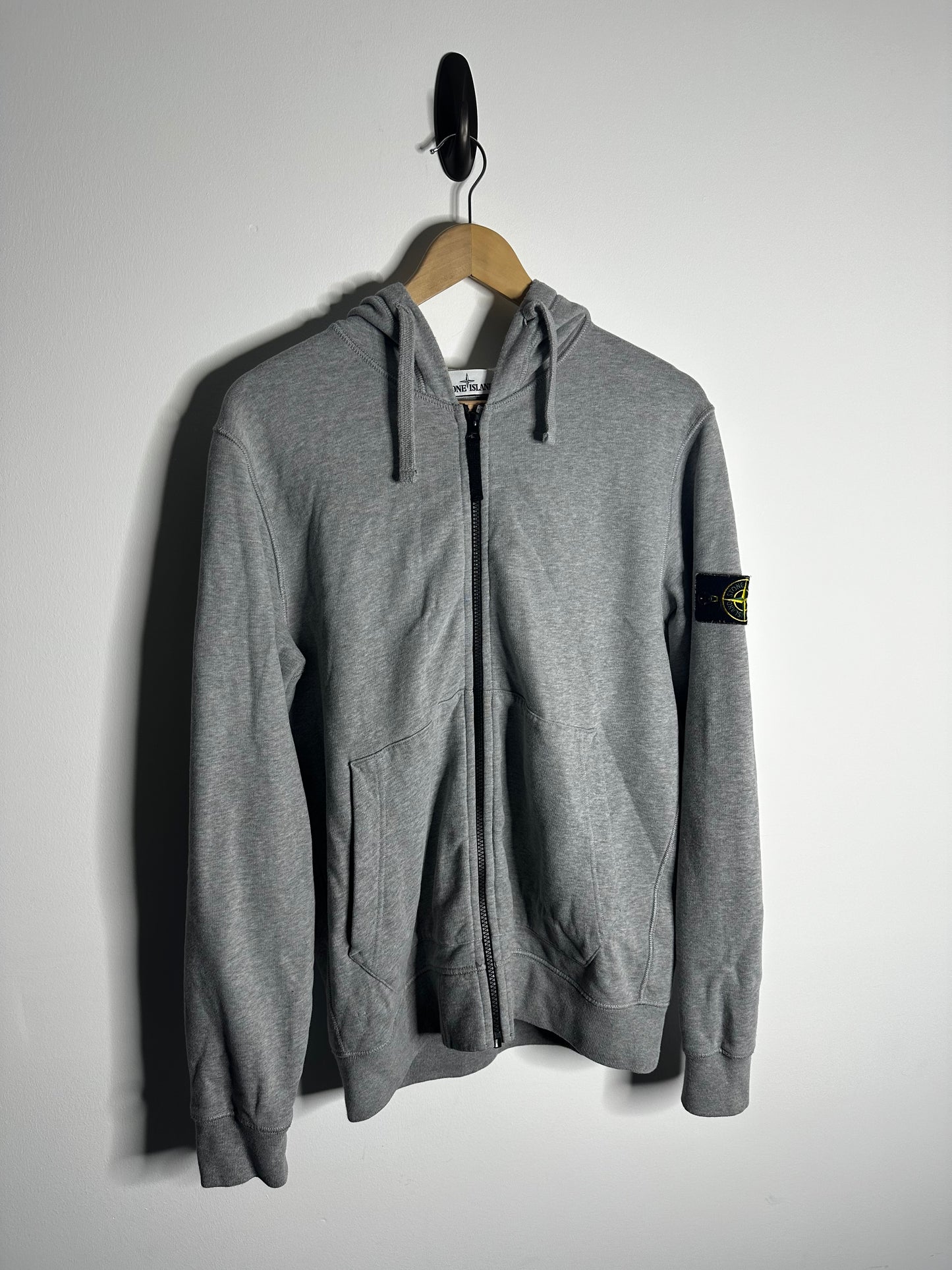 Stone Island Grey Full Tracksuit Zip Hoodie & Tracksuit Bottoms - Medium