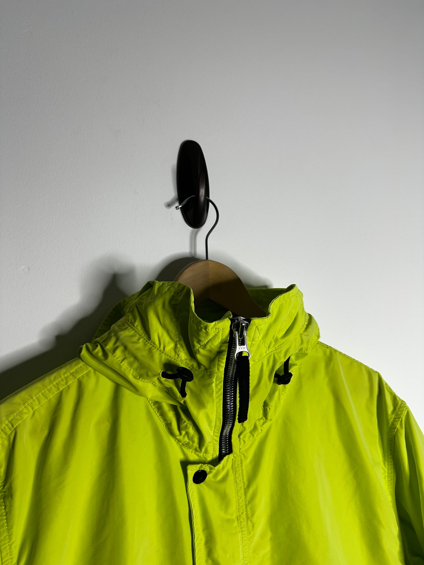 Stone Island Lime Green Micro Reps Long Jacket - Extra Large