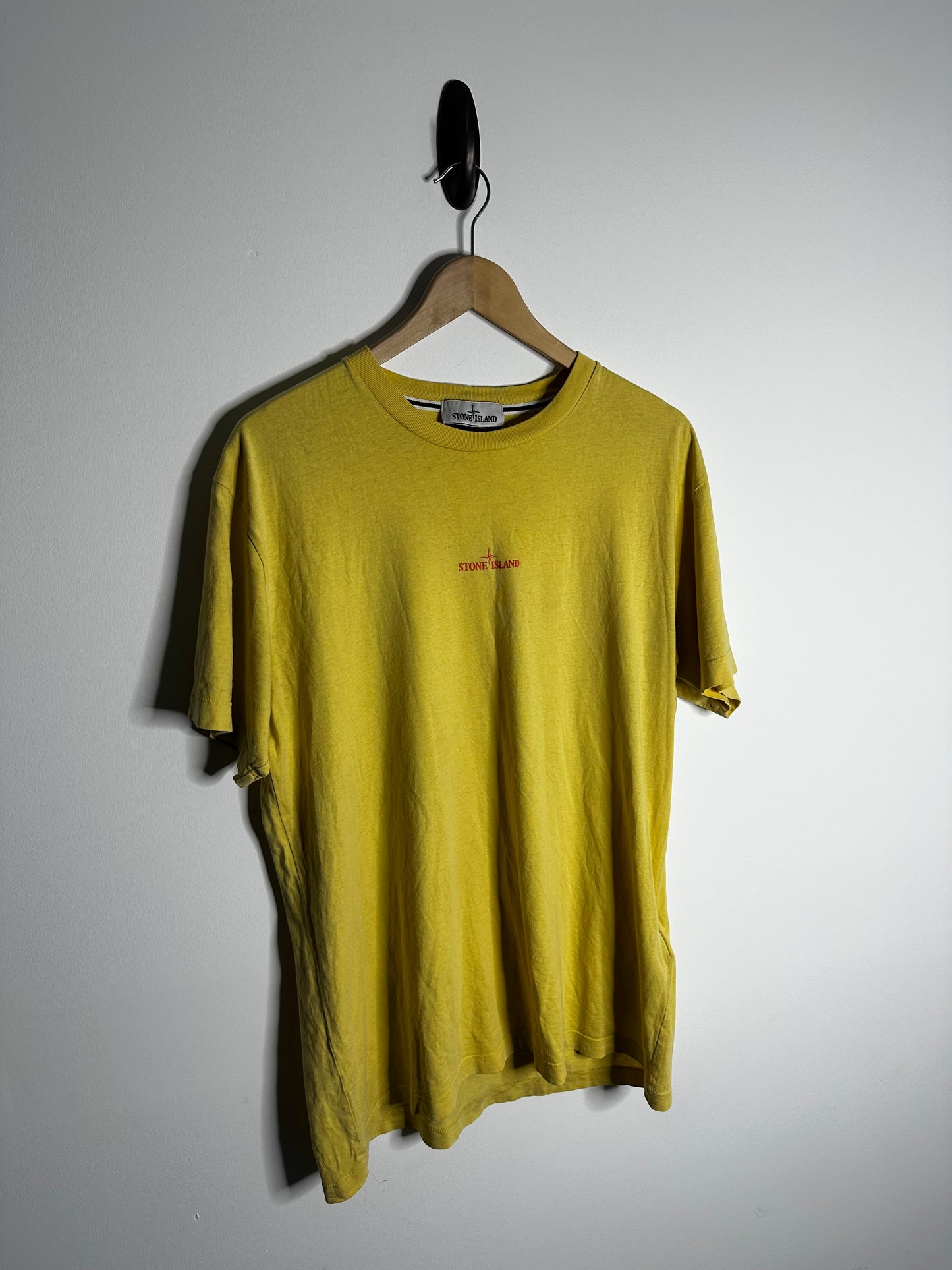 Stone Island Yellow Graphic Print T - Shirt - Extra Large