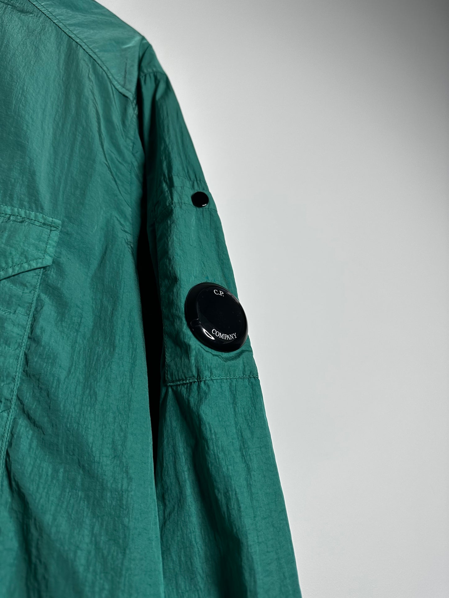 C.P. Company Green Chrome - R Nylon Overshirt - Large
