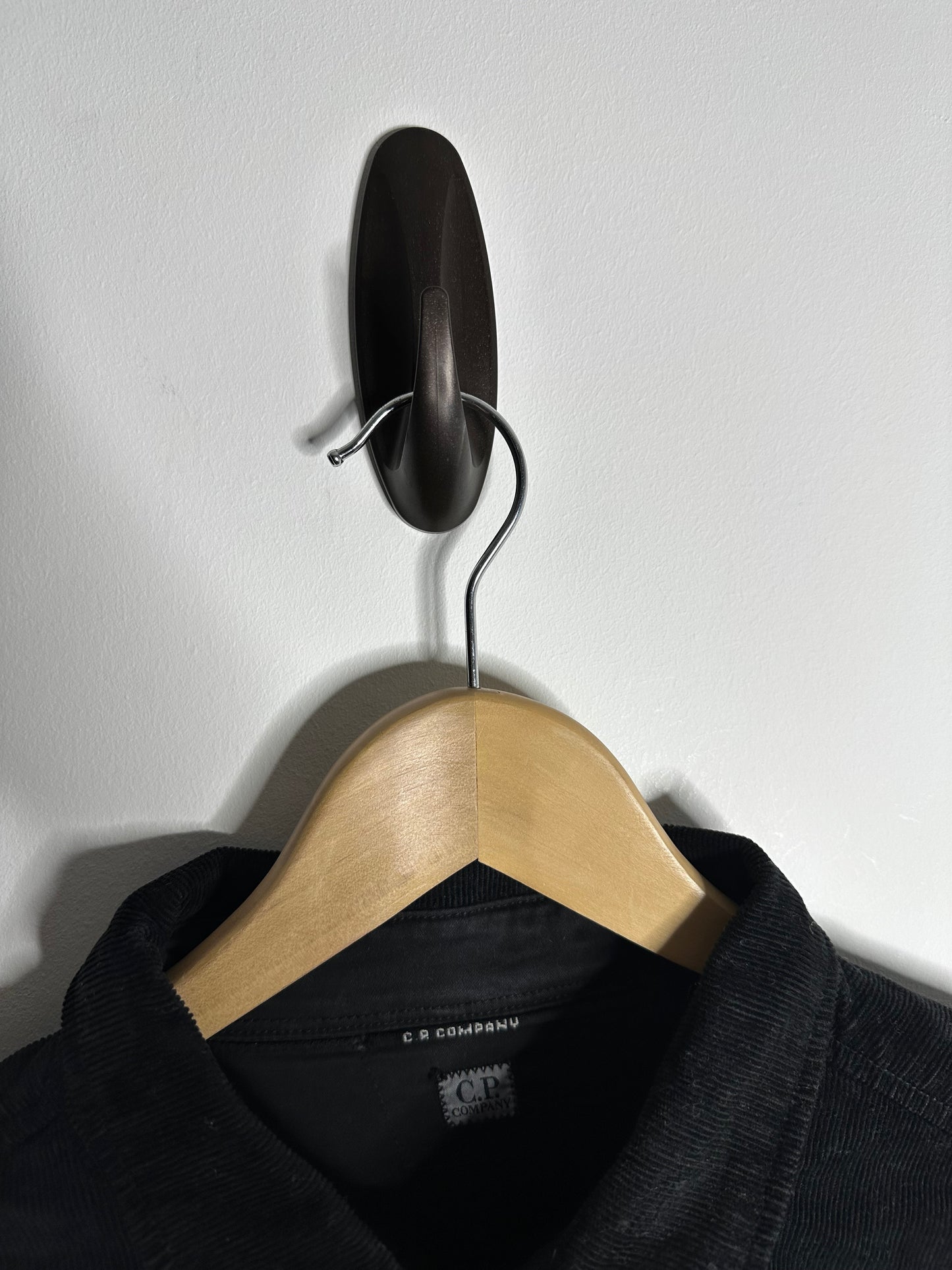 C.P. Company Black Corduroy Overshirt - Large