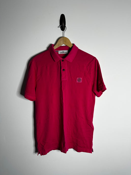 Stone Island Pink Polo Shirt - Large