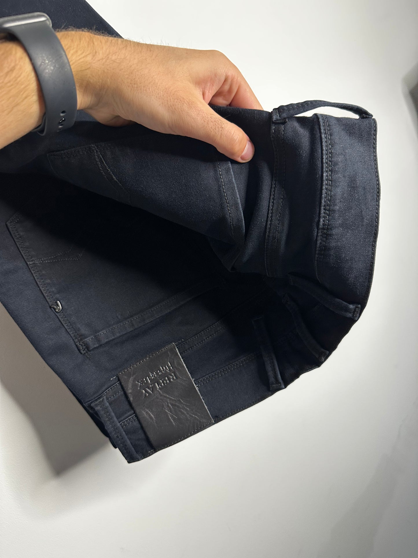 Replay Dark Navy Anbass Hyperflex Jeans - 32 Waist / 32 Leg