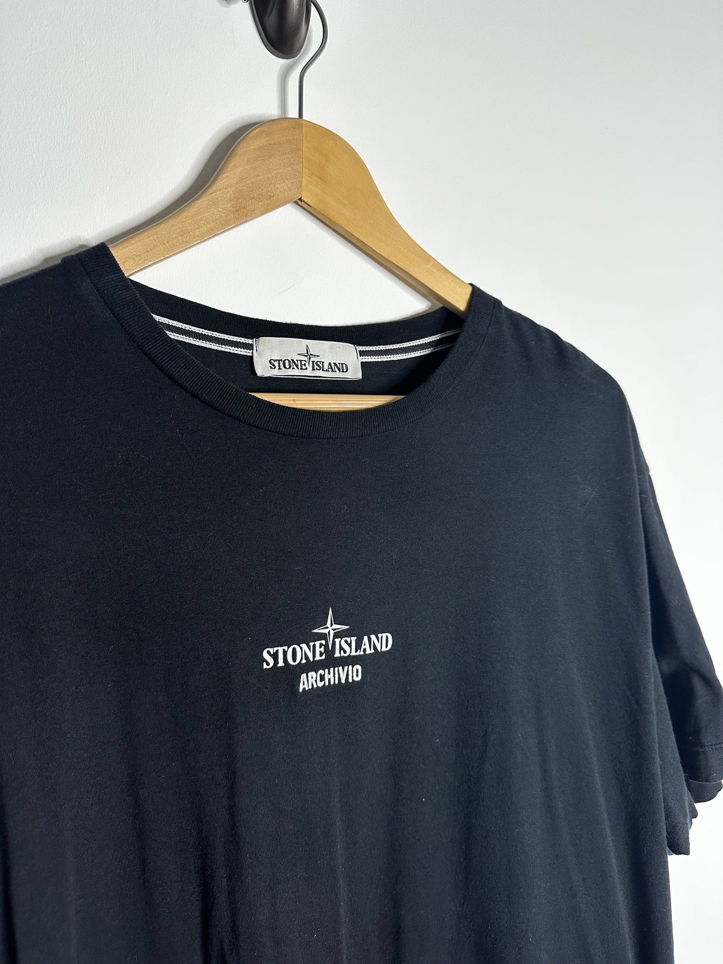 Stone Island Black Archivio Monobava T - Shirt - Extra Large