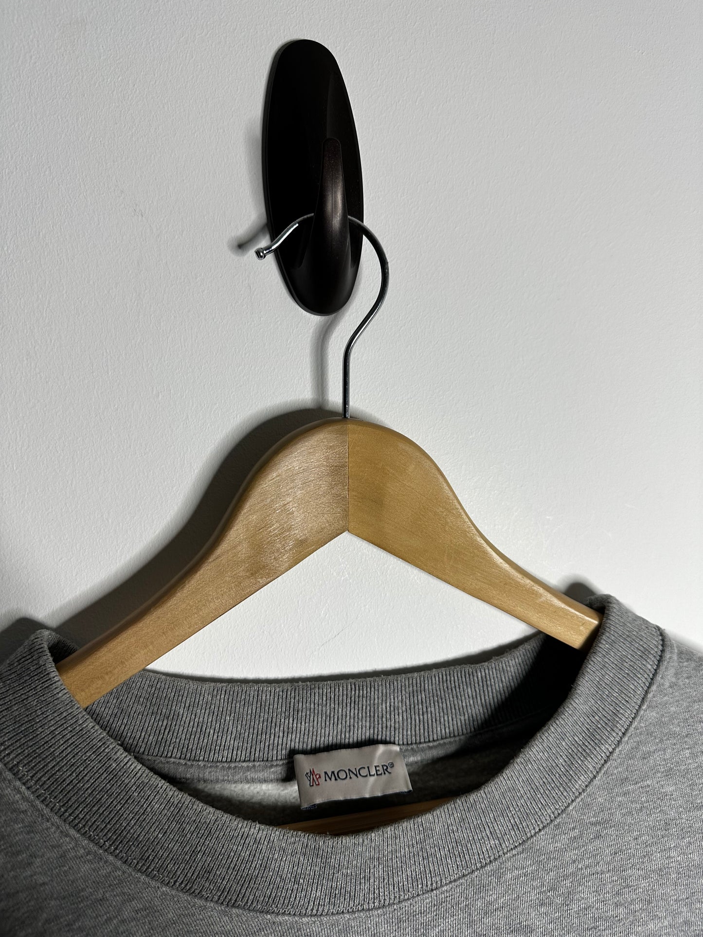 Moncler Grey Nylon Panel Sweatshirt - XXL