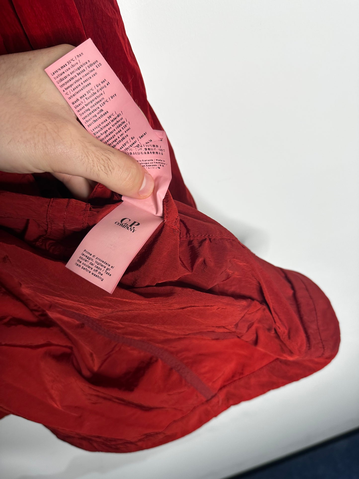 C.P. Company Red Multi Pocket Goggle Jacket - XXXL