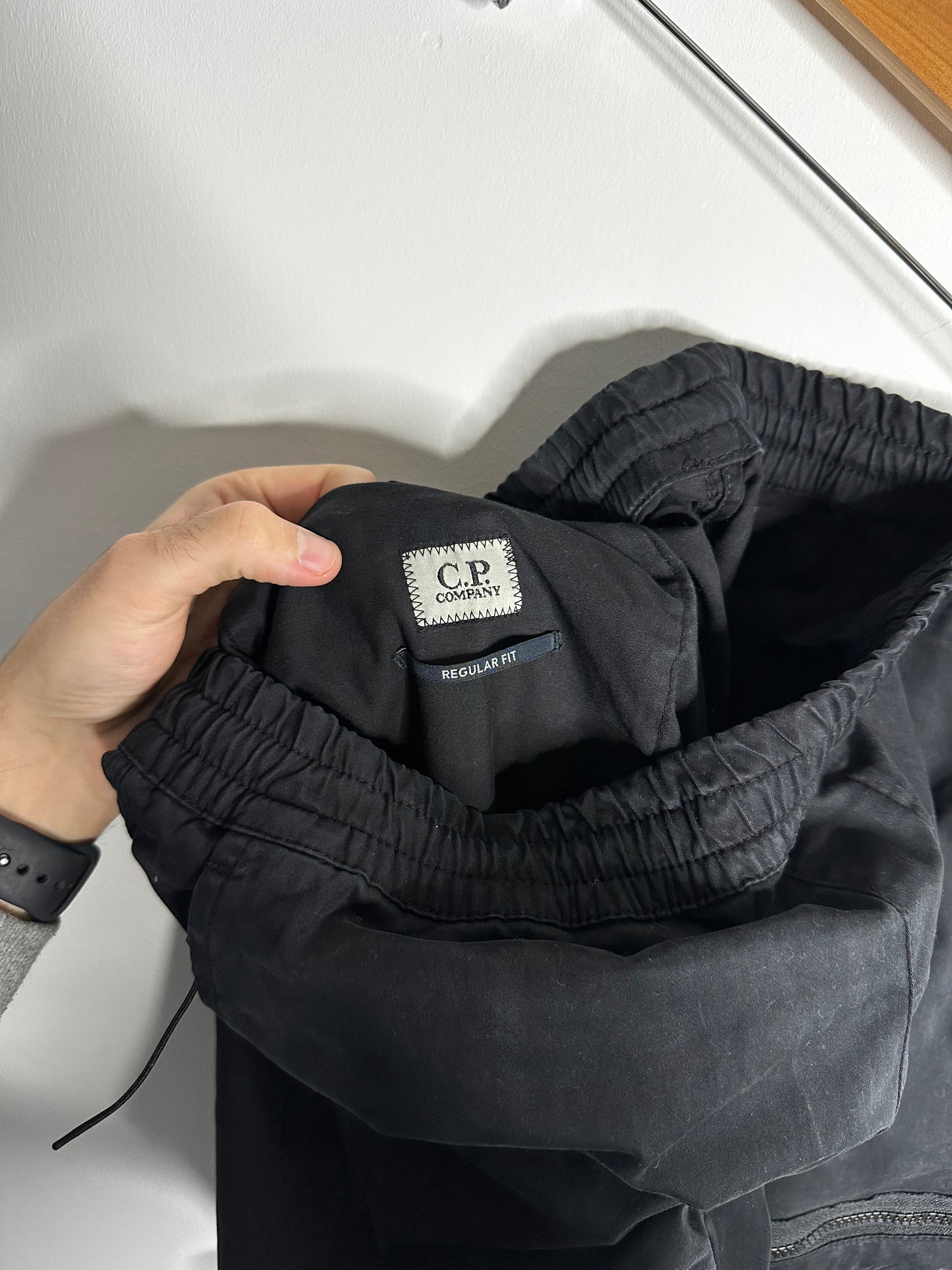 C.P. Company Black Cargo Trousers - Extra Large