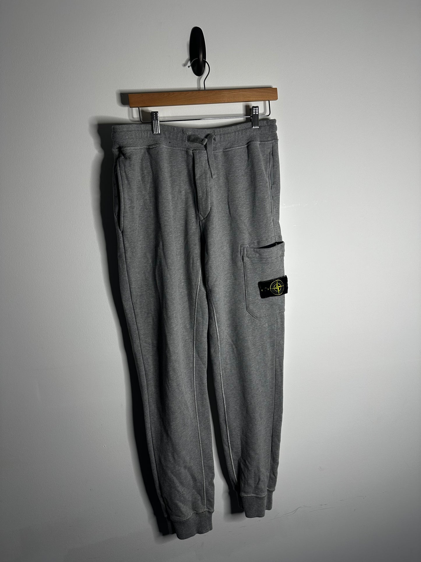 Stone Island Grey Full Tracksuit Zip Hoodie & Tracksuit Bottoms - Medium